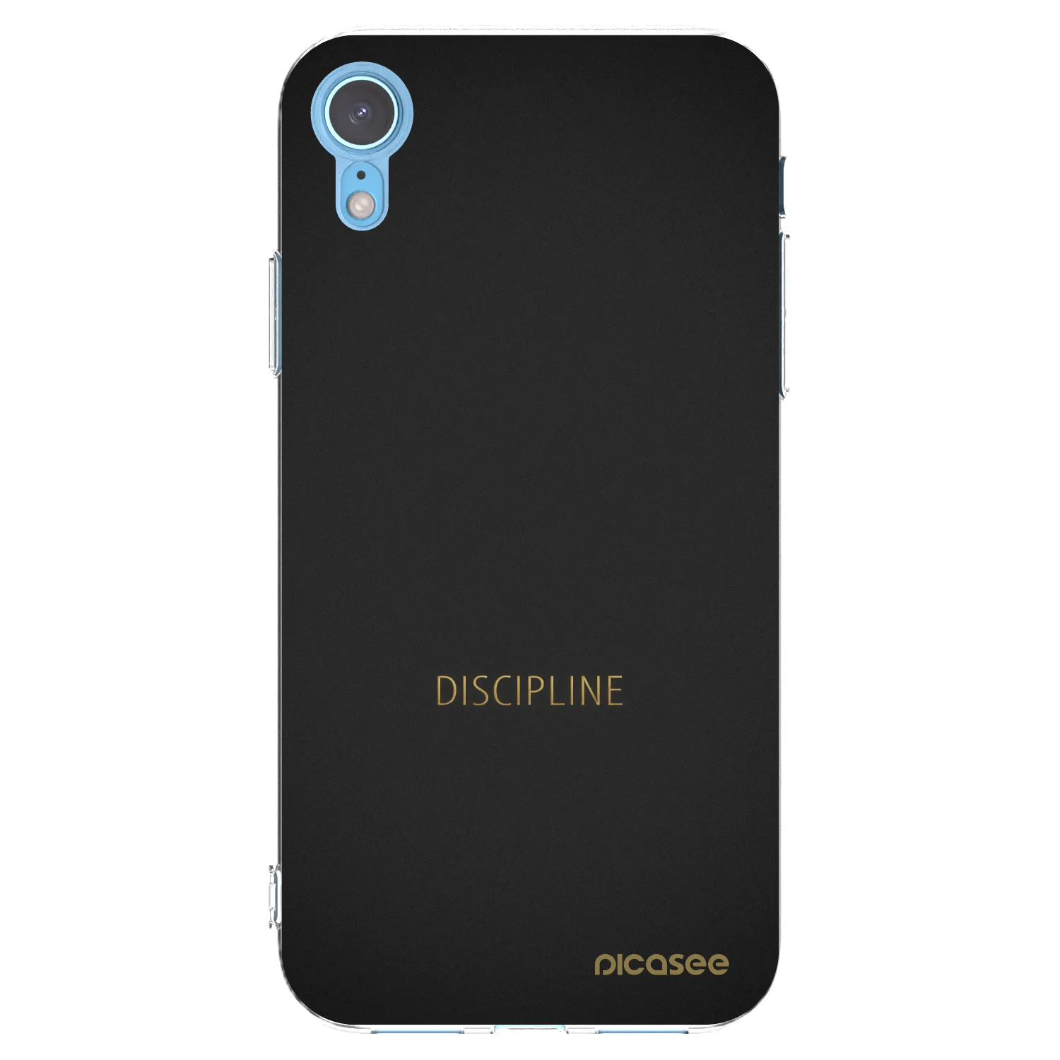 Picasee silikonska prozirna maskica za Apple iPhone XR - Discipline