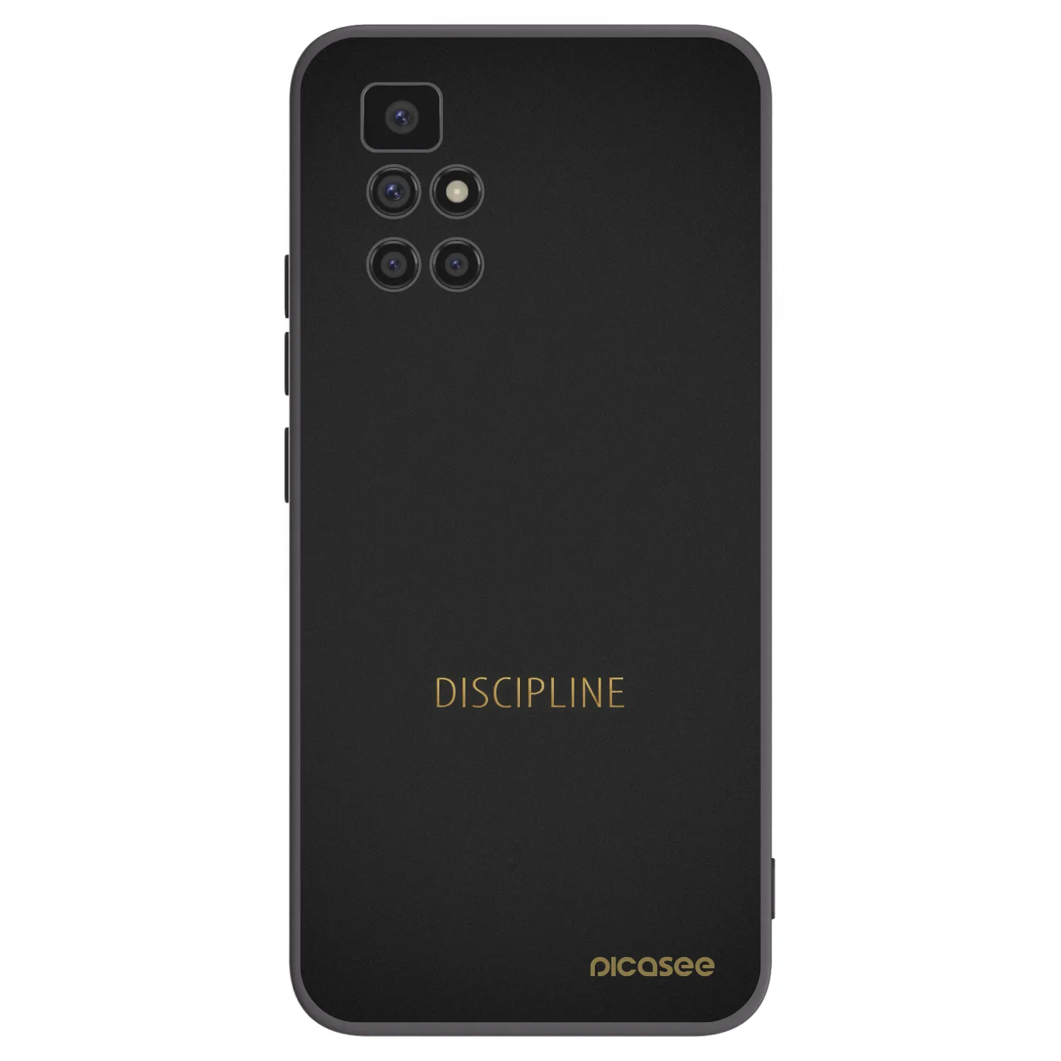 Picasee crna silikonska maskica za Xiaomi Redmi 10 - Discipline