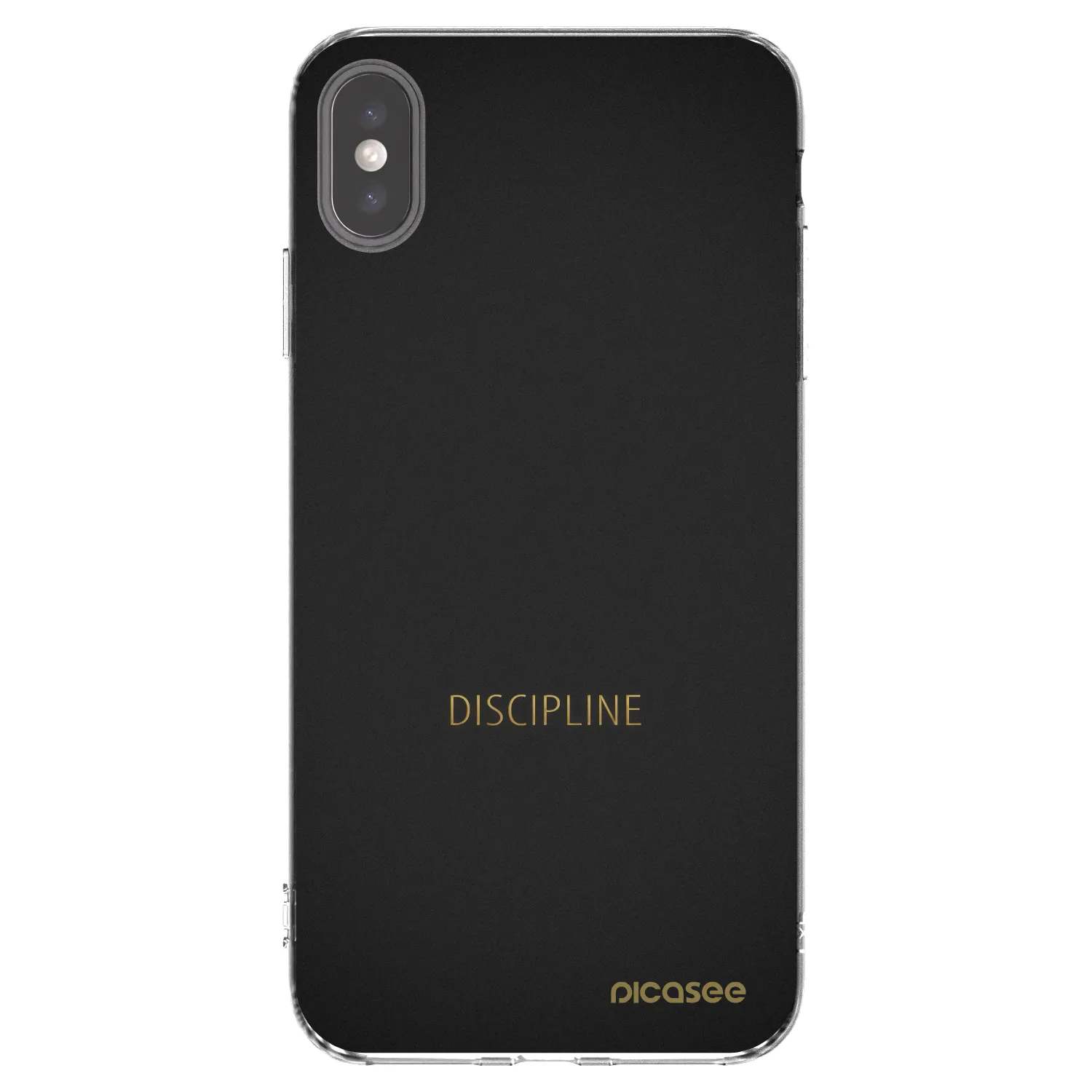 Picasee silikonska prozirna maskica za Apple iPhone XS Max - Discipline