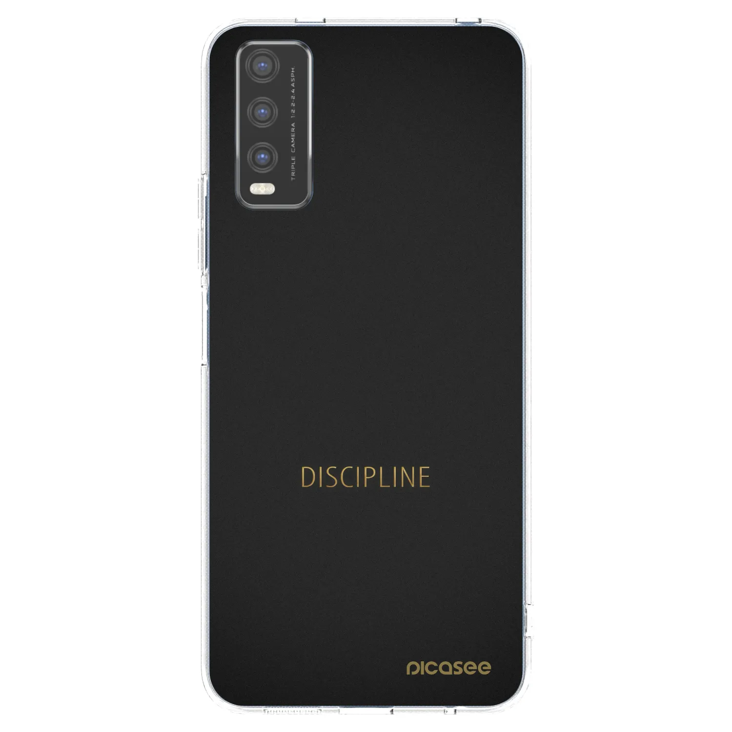 Picasee silikonska prozirna maskica za Vivo Y20s - Discipline
