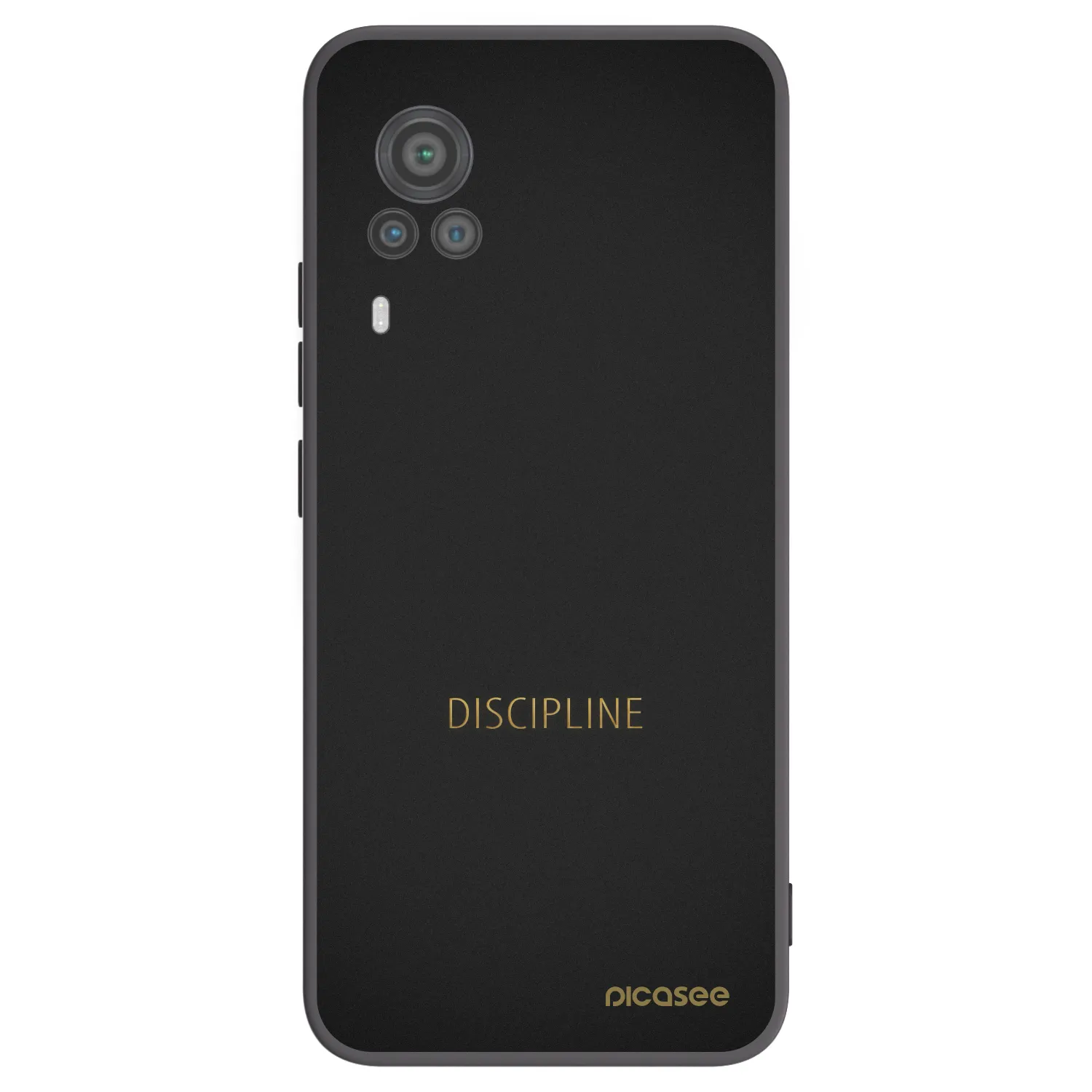 Picasee crna silikonska maskica za Vivo X60 Pro 5G - Discipline