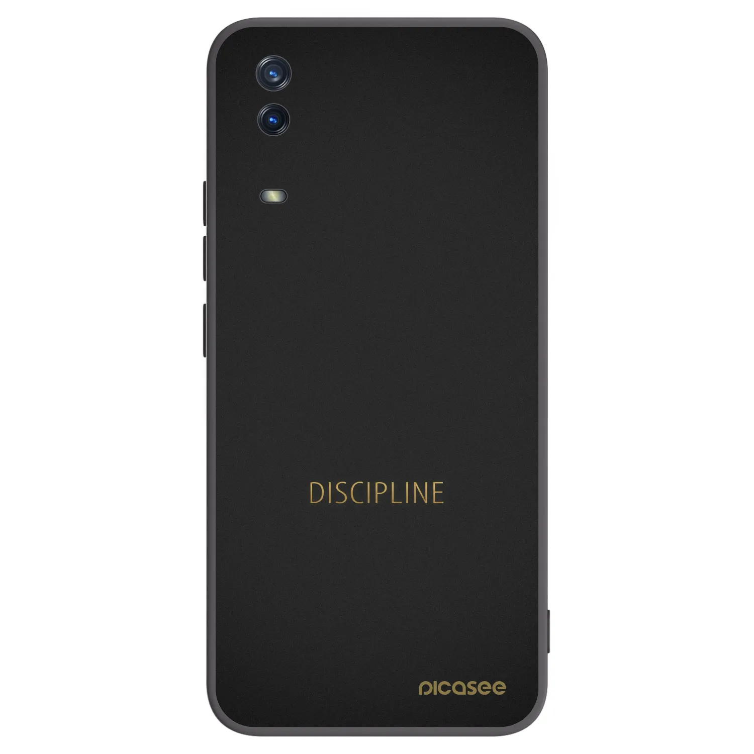 Picasee crna silikonska maskica za Vivo Y11s - Discipline