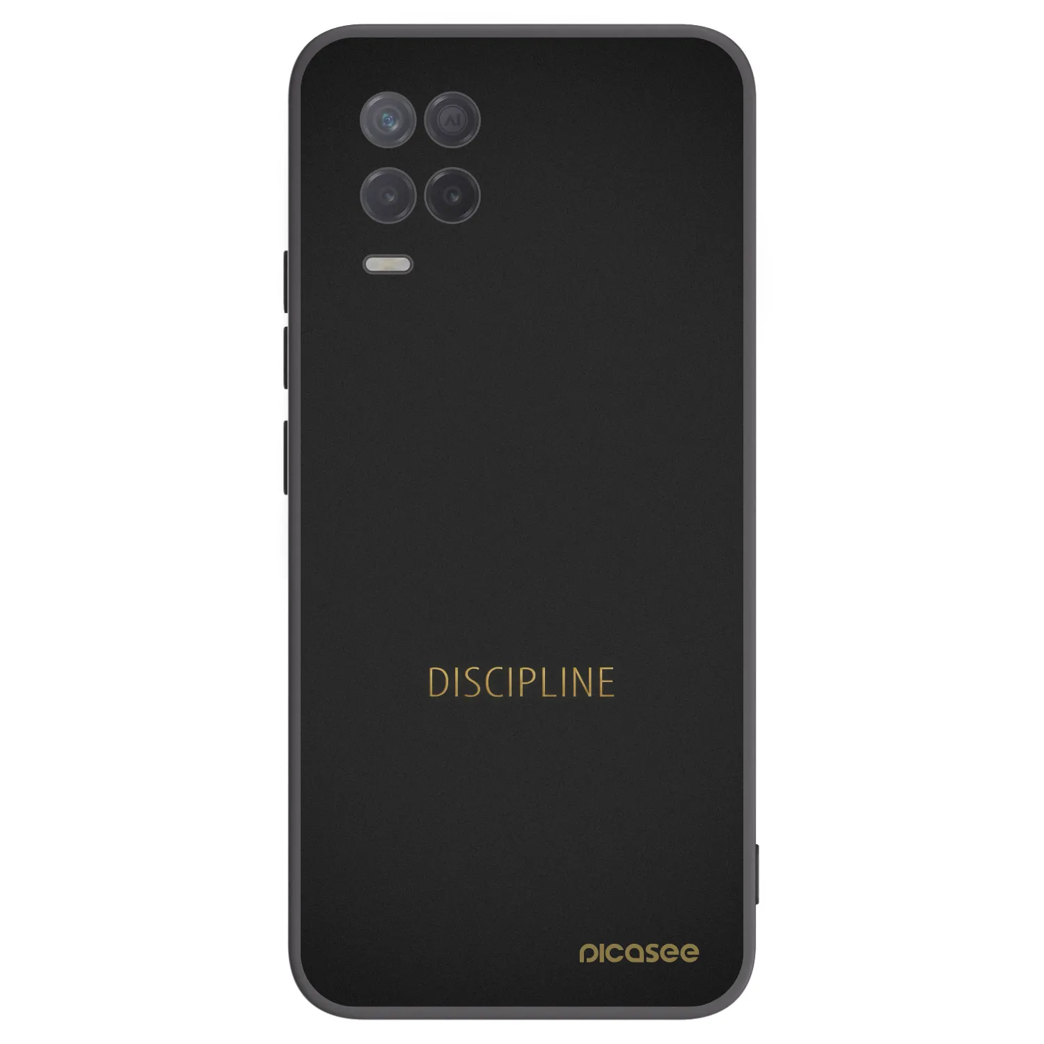 Picasee crna silikonska maskica za Realme 8 5G - Discipline