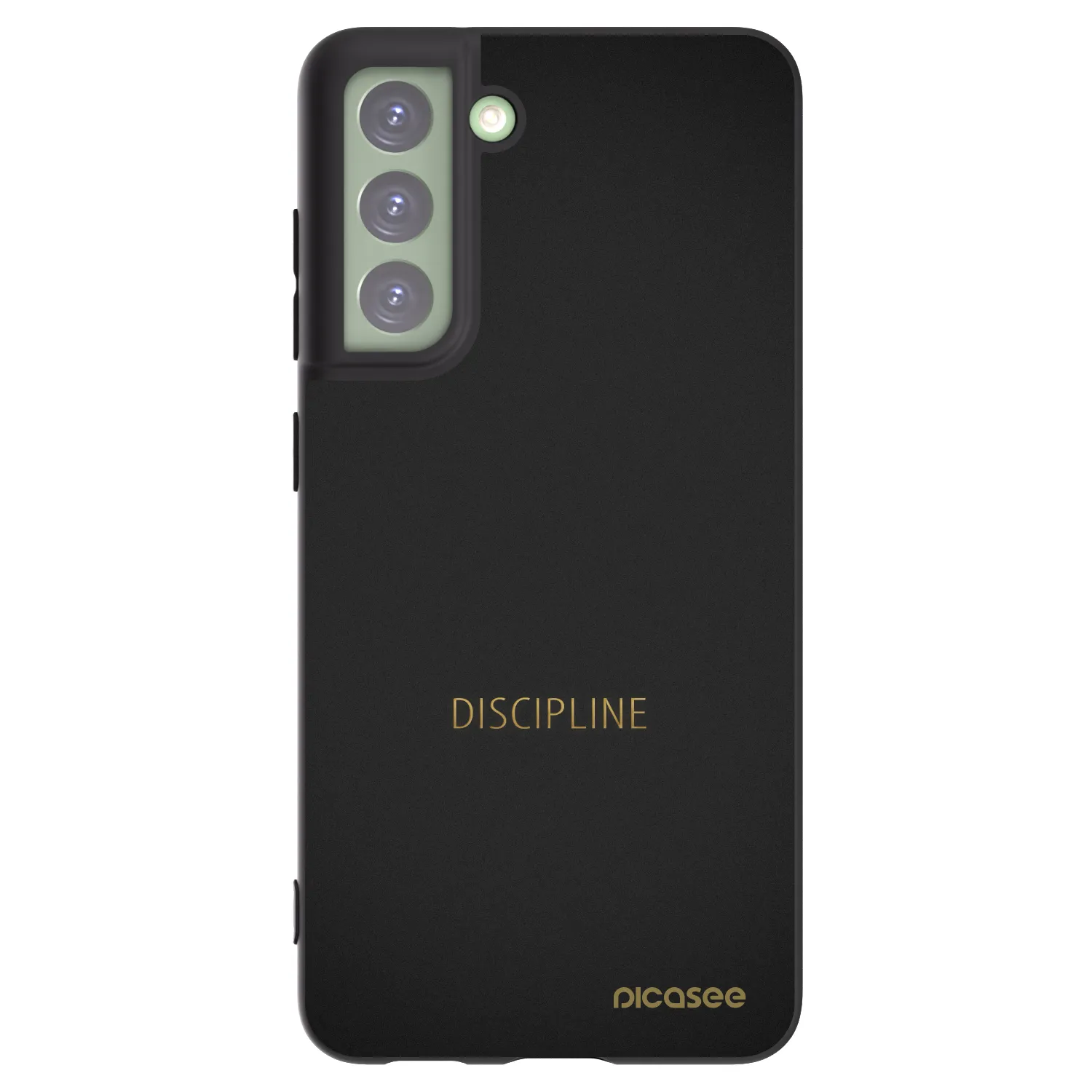 Picasee crna silikonska maskica za Samsung Galaxy S21 FE 5G - Discipline