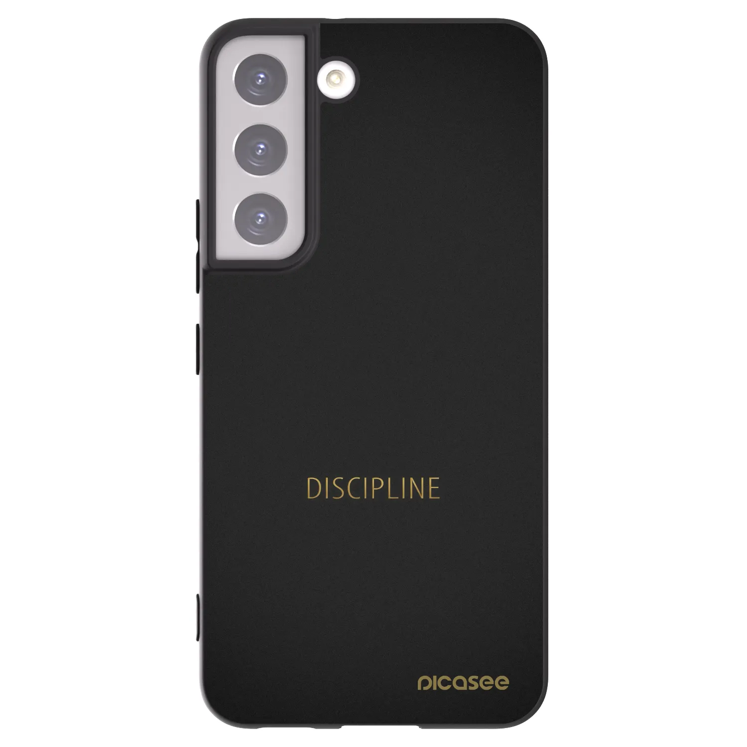 Picasee crna silikonska maskica za Samsung Galaxy S22 5G - Discipline