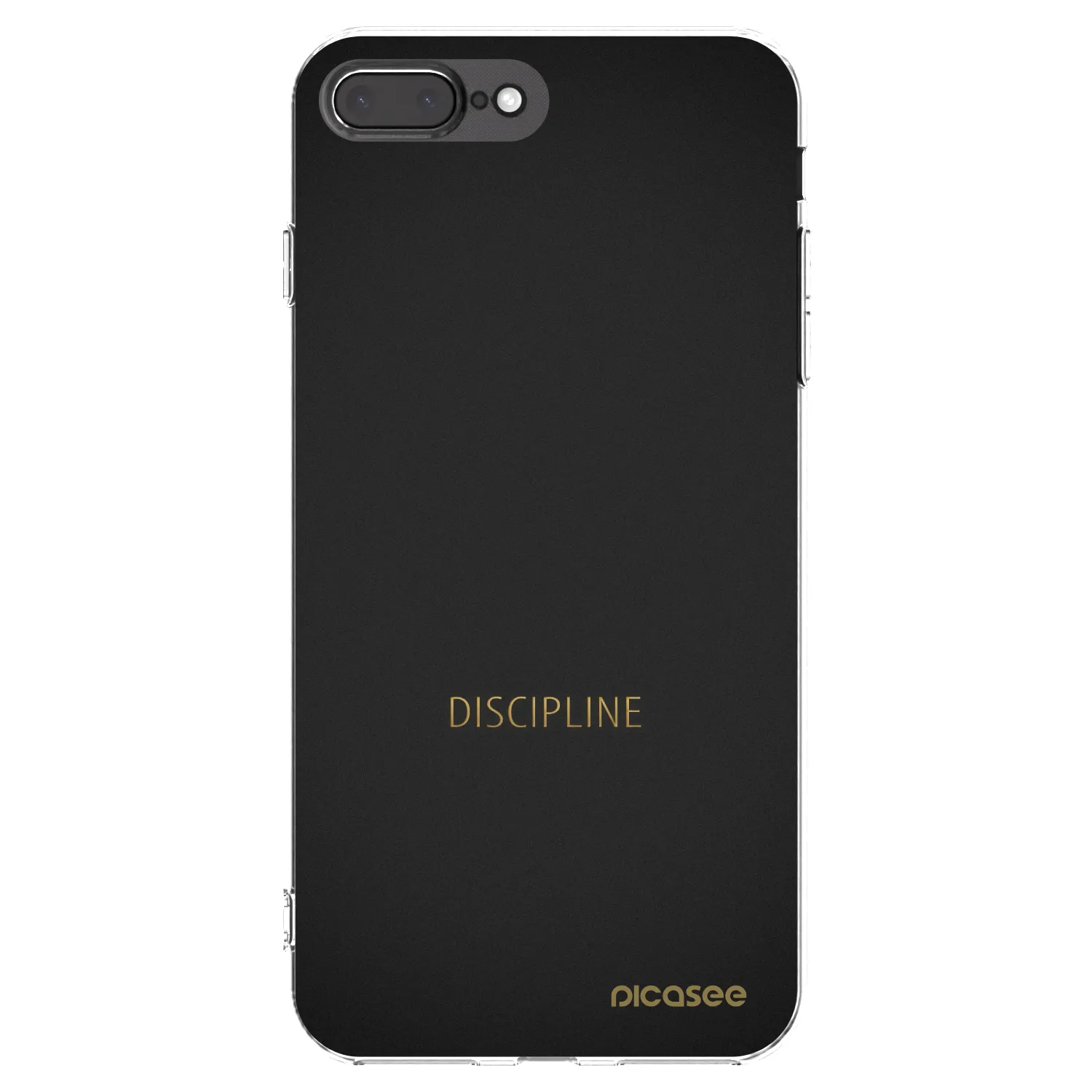 Picasee silikonska prozirna maskica za Apple iPhone 7 Plus - Discipline