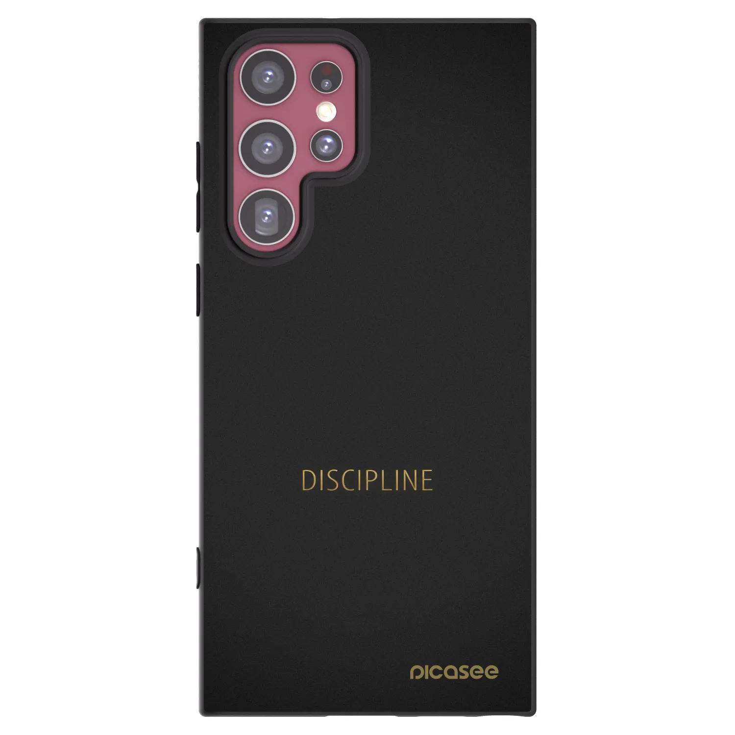Picasee crna silikonska maskica za Samsung Galaxy S22 Ultra 5G - Discipline