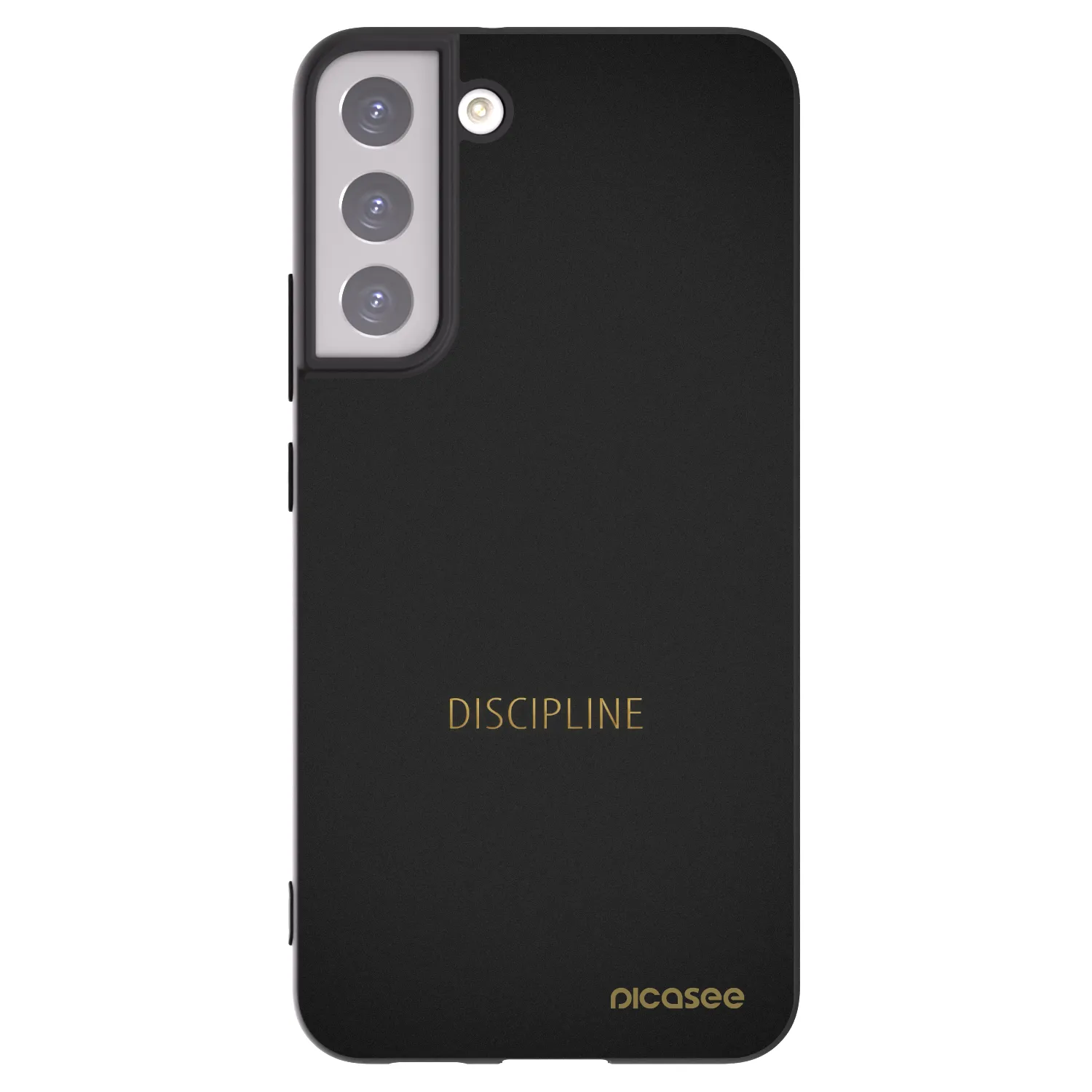 Picasee crna silikonska maskica za Samsung Galaxy S22+ 5G - Discipline
