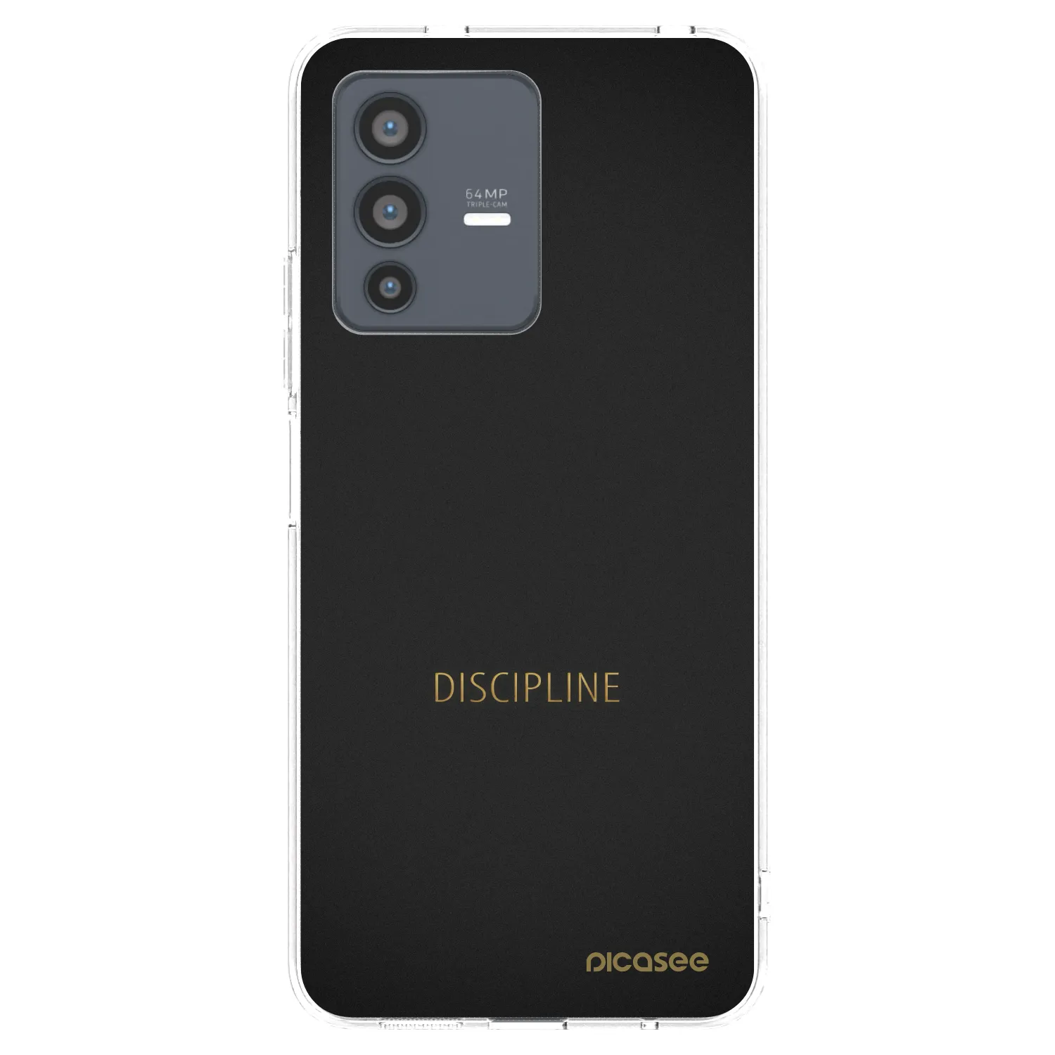 Picasee silikonska prozirna maskica za Vivo V23 5G - Discipline