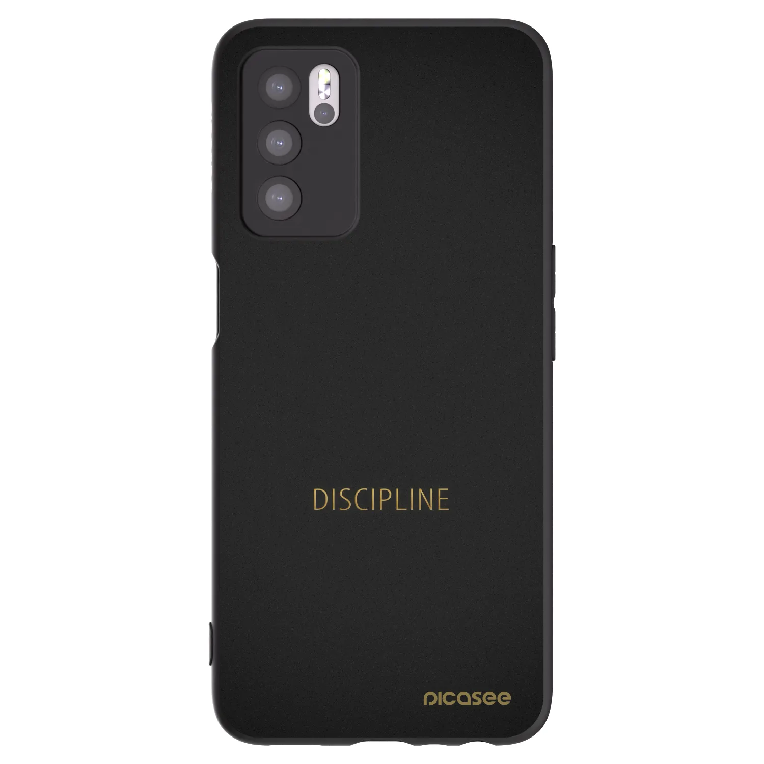 Picasee crna silikonska maskica za OPPO A16s - Discipline