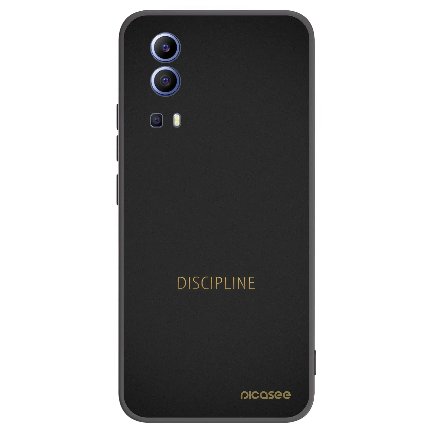 Picasee crna silikonska maskica za Vivo Y52 5G - Discipline