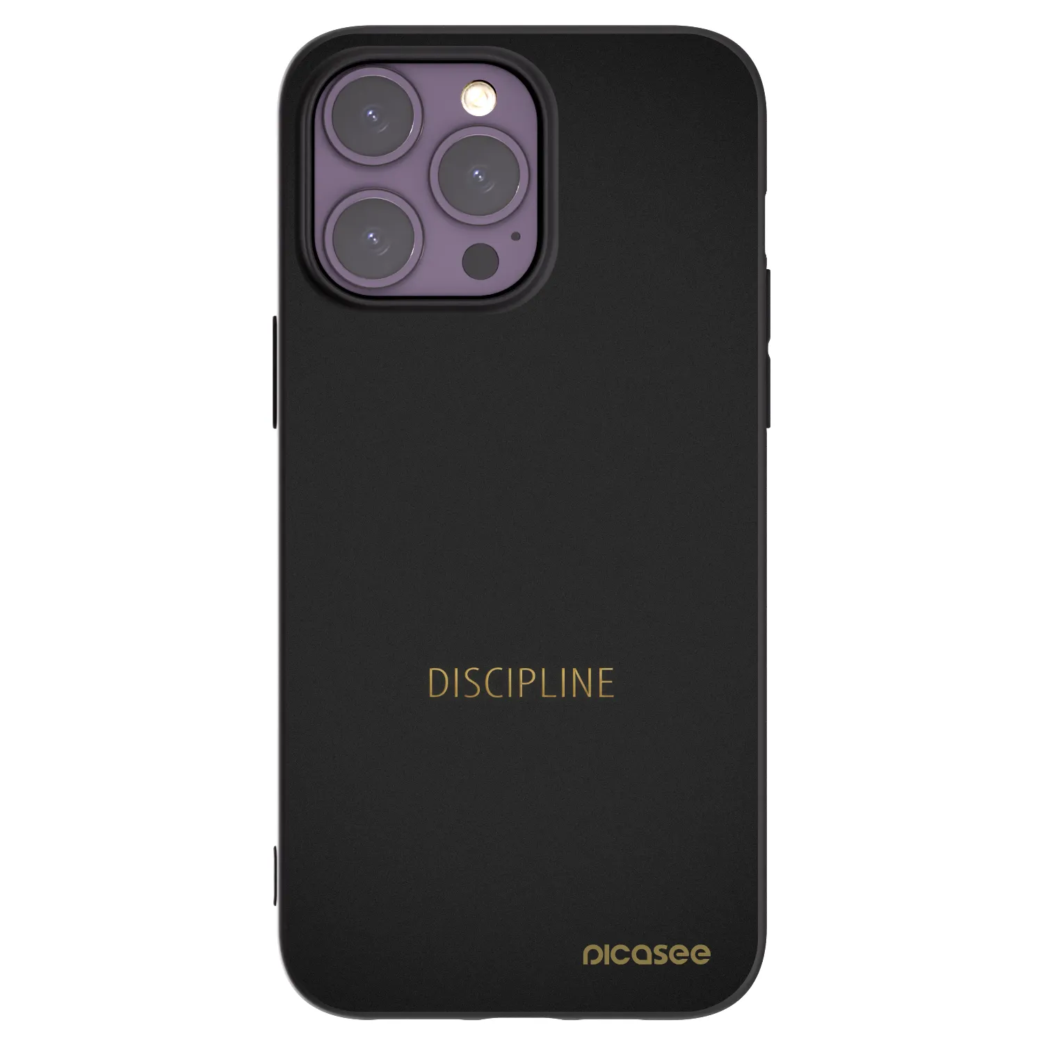 Picasee crna silikonska maskica za Apple iPhone 14 Pro Max - Discipline
