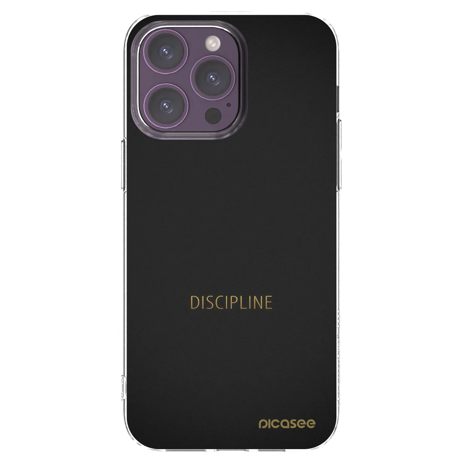 Picasee silikonska prozirna maskica za Apple iPhone 14 Pro Max - Discipline