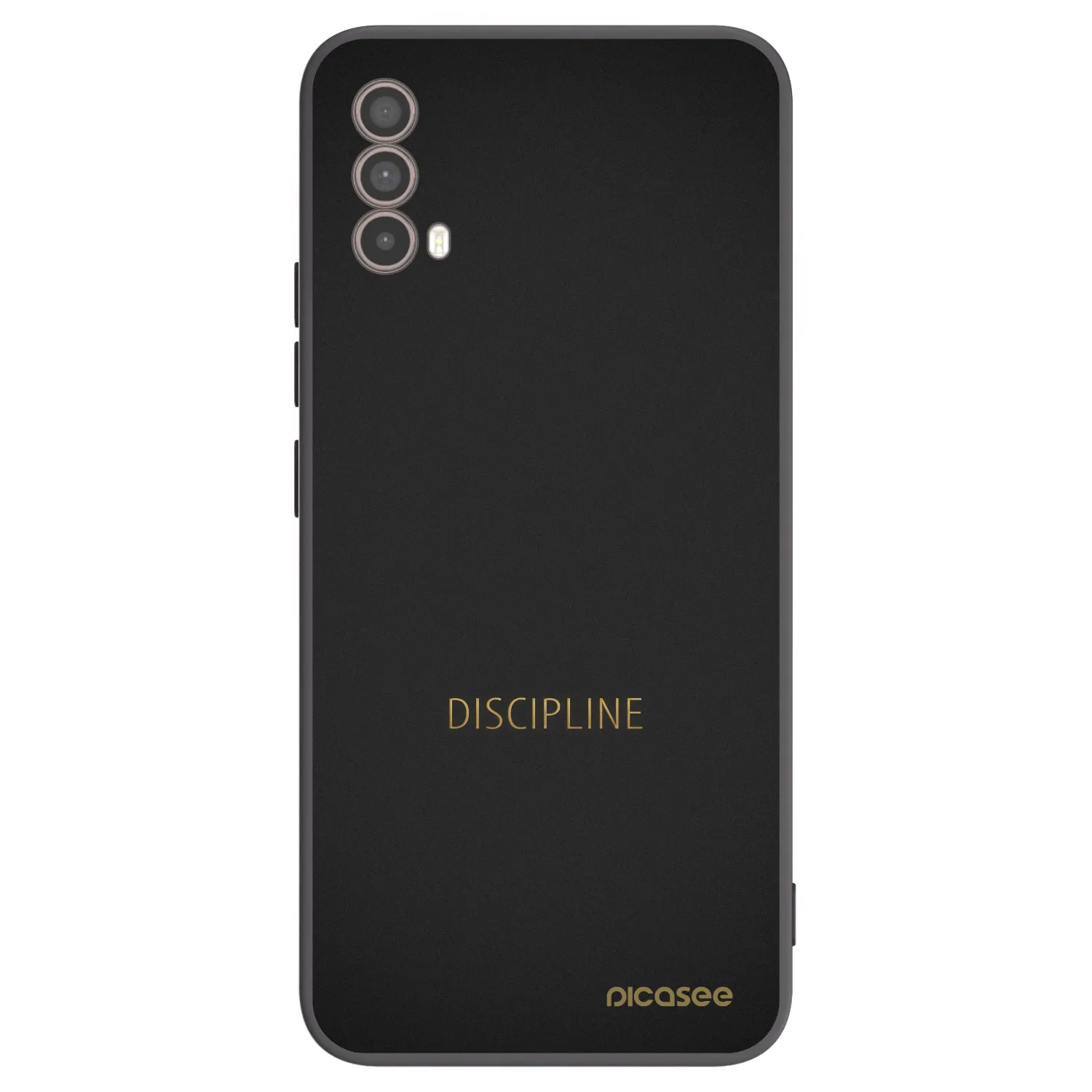 Picasee crna silikonska maskica za Motorola Moto E40 - Discipline