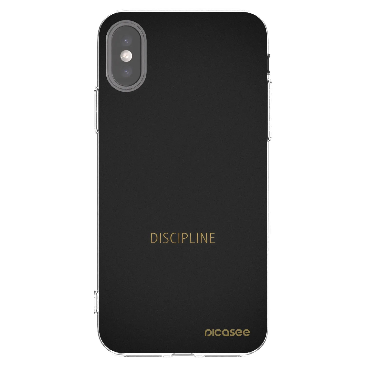 Picasee silikonska prozirna maskica za Apple iPhone X/XS - Discipline