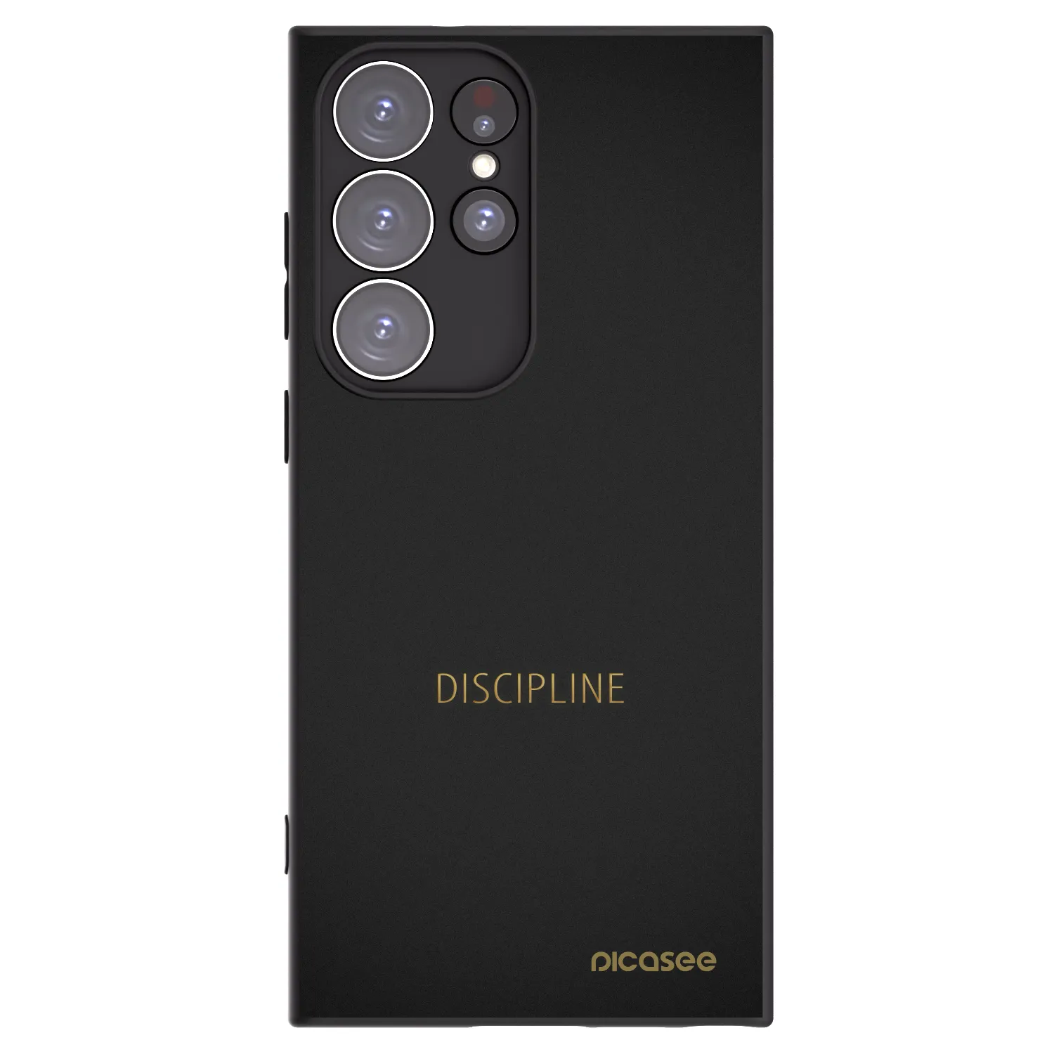 Picasee crna silikonska maskica za Samsung Galaxy S23 Ultra 5G - Discipline