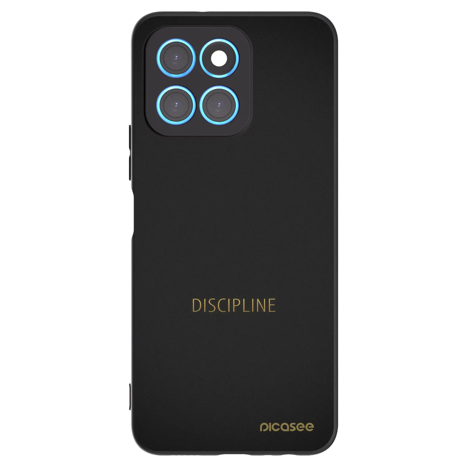 Picasee crna silikonska maskica za Honor X8 5G - Discipline