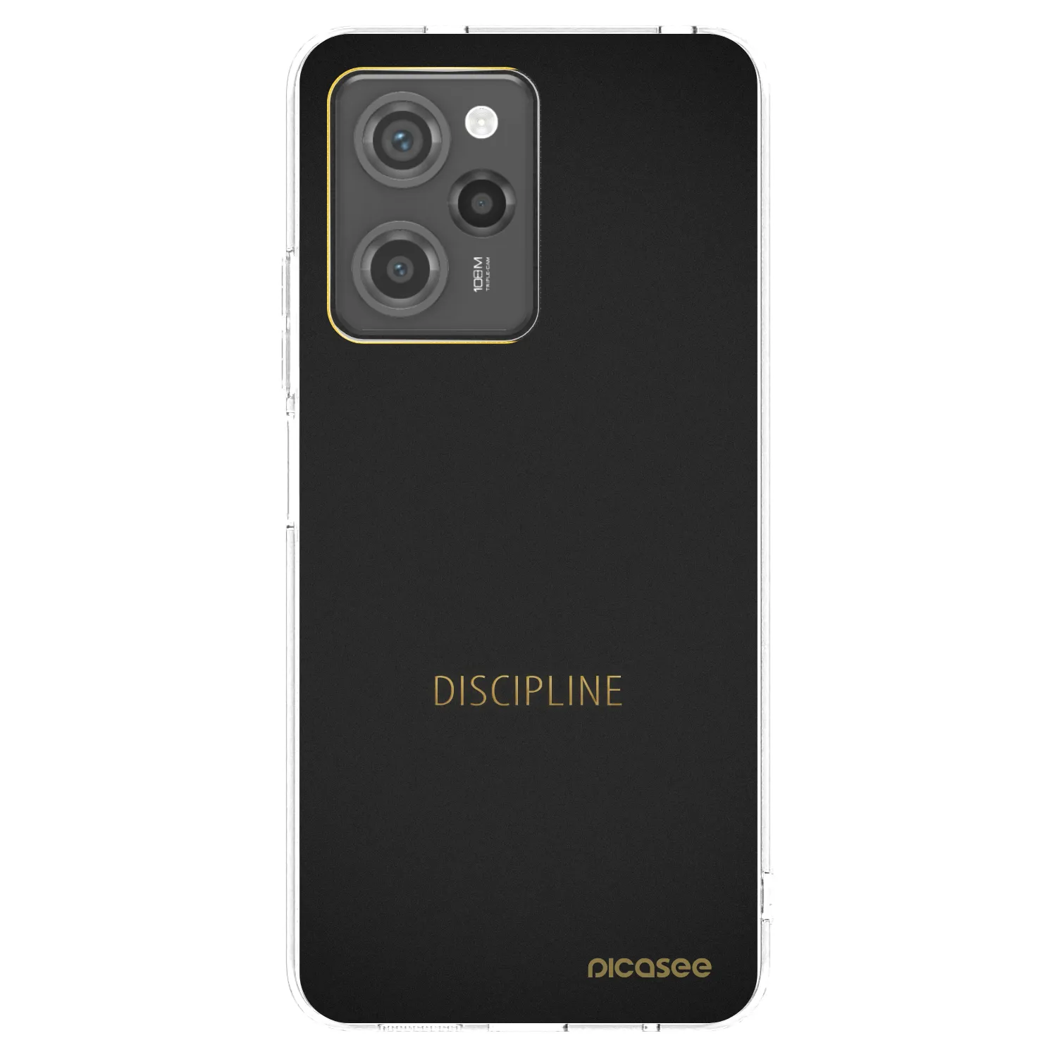 Picasee crna silikonska maskica za Xiaomi Poco X5 Pro - Discipline