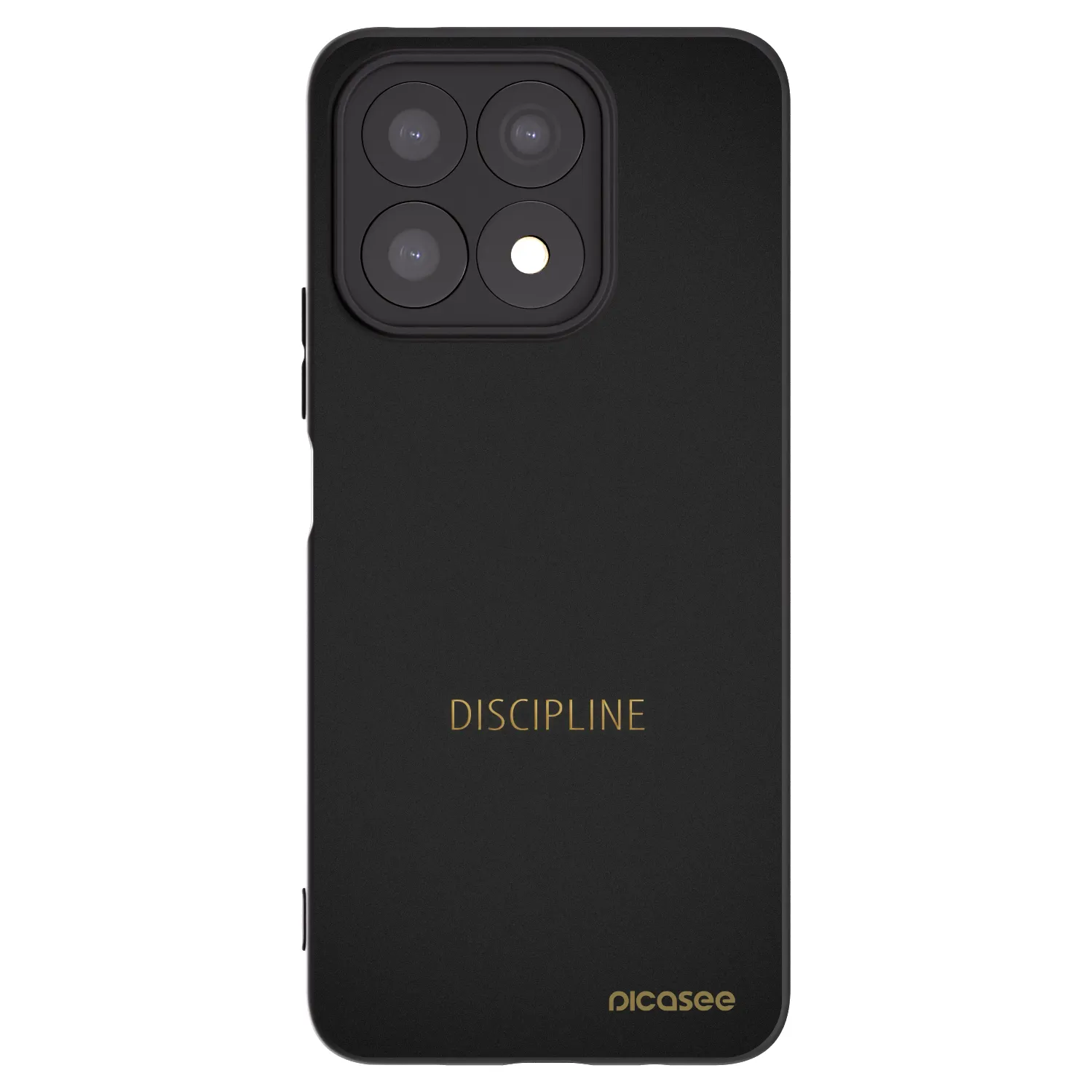 Picasee crna silikonska maskica za Honor X8a - Discipline