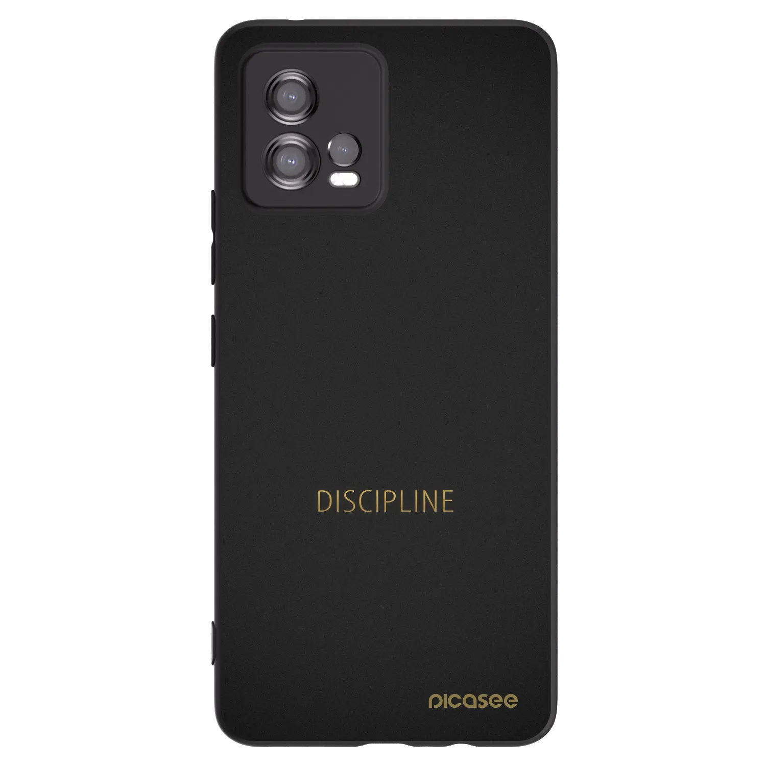 Picasee crna silikonska maskica za Motorola Moto G72 - Discipline