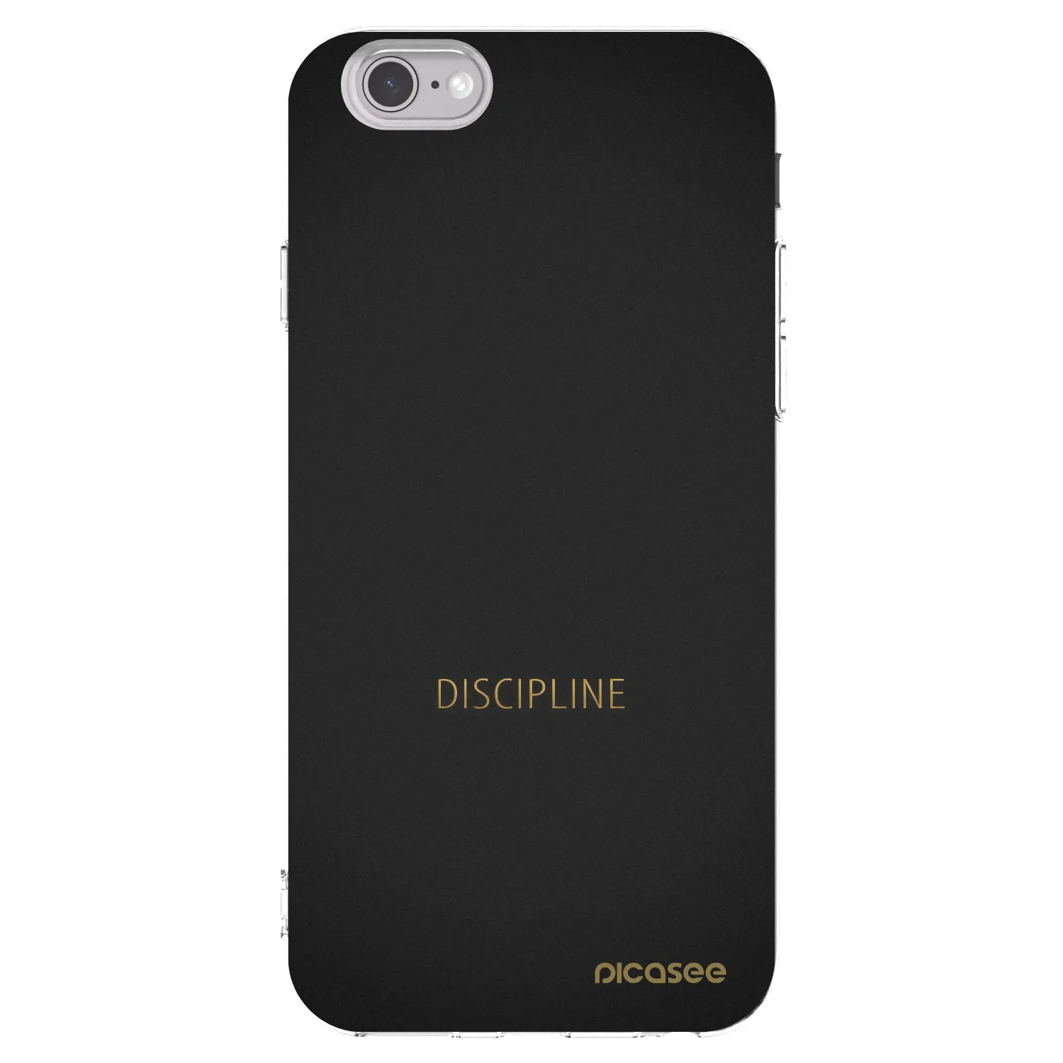 Picasee silikonska prozirna maskica za Apple iPhone 6/6S - Discipline