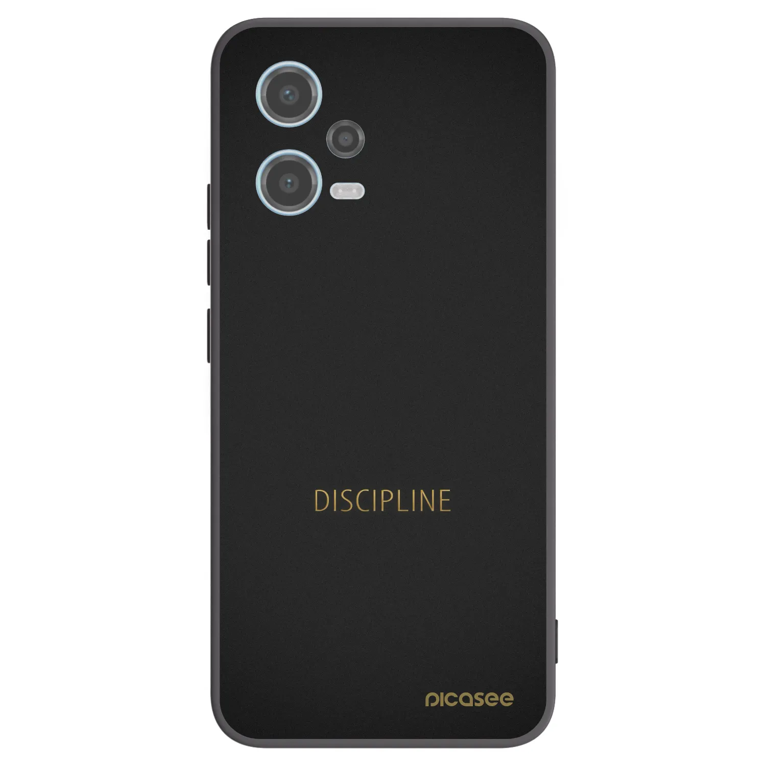Picasee crna silikonska maskica za Xiaomi Redmi Note 12 5G - Discipline