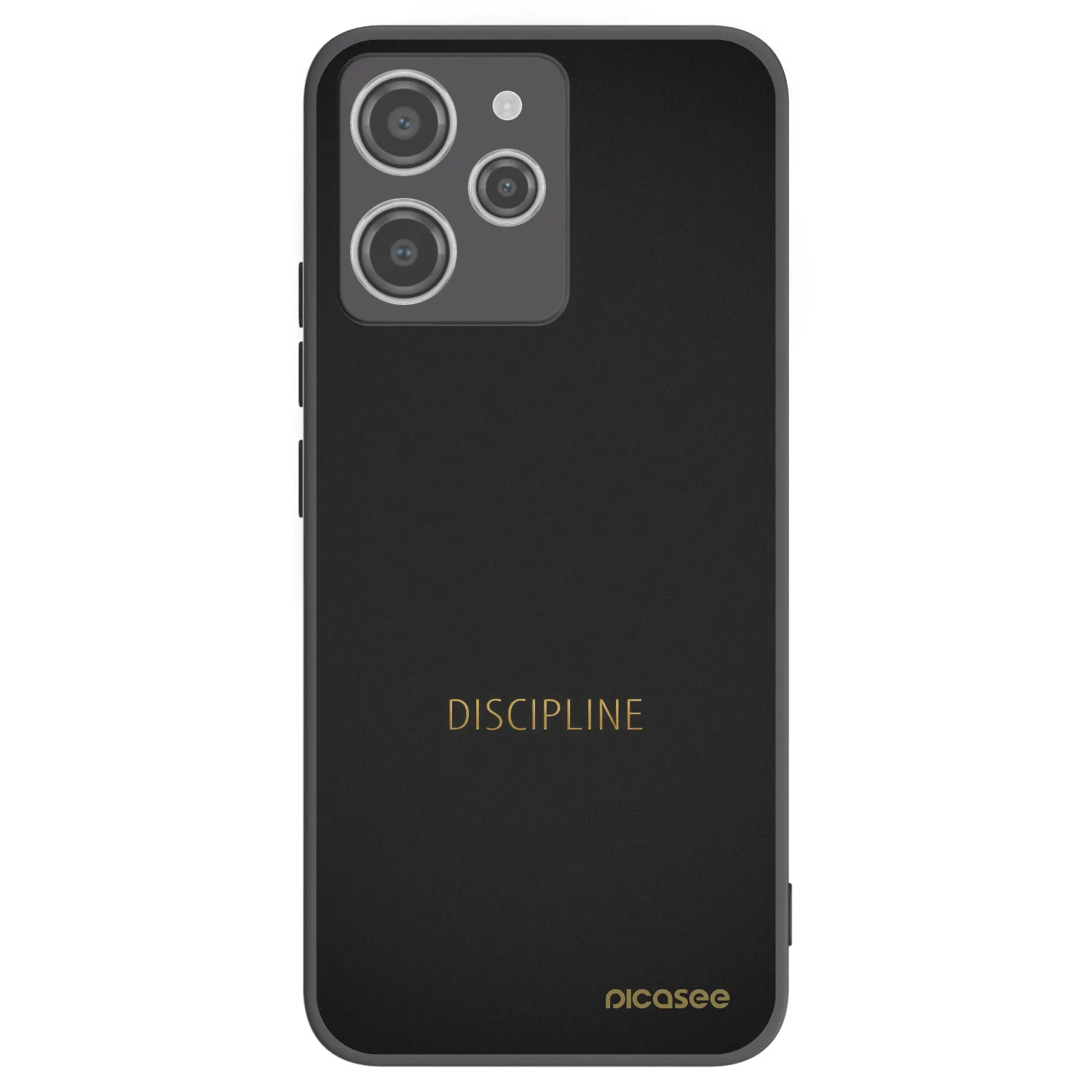 Picasee crna silikonska maskica za Xiaomi Redmi 12 4G - Discipline