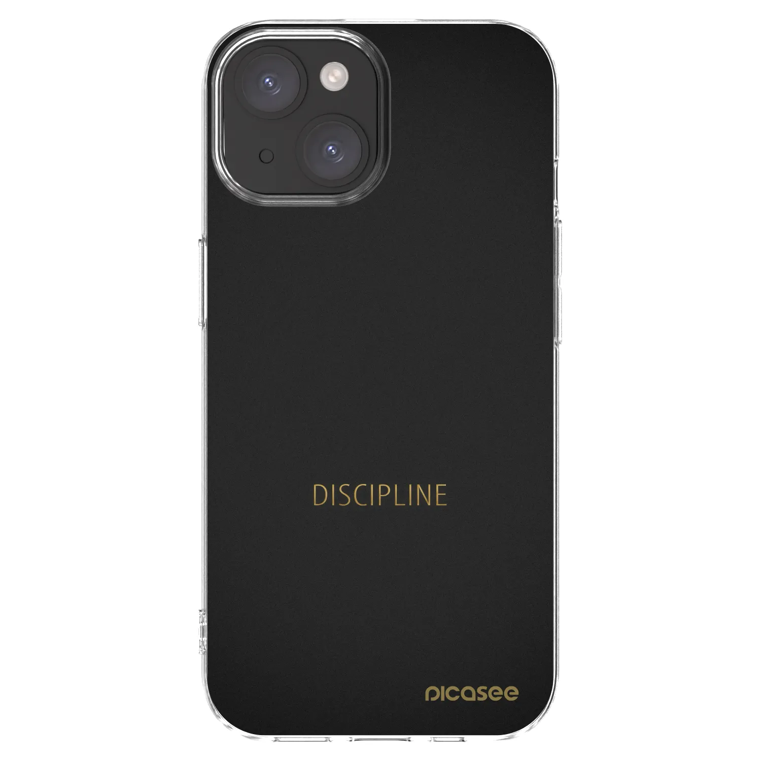 Picasee silikonska prozirna maskica za Apple iPhone 15 - Discipline