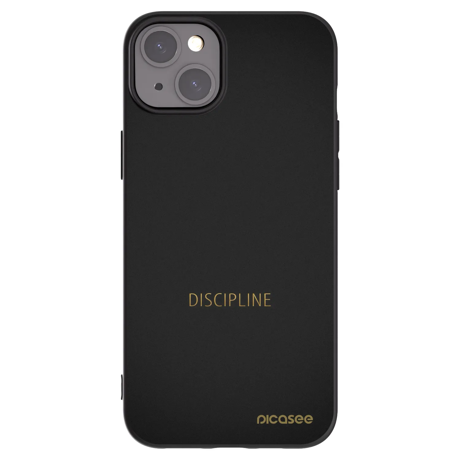 Picasee crna silikonska maskica za Apple iPhone 15 Plus - Discipline