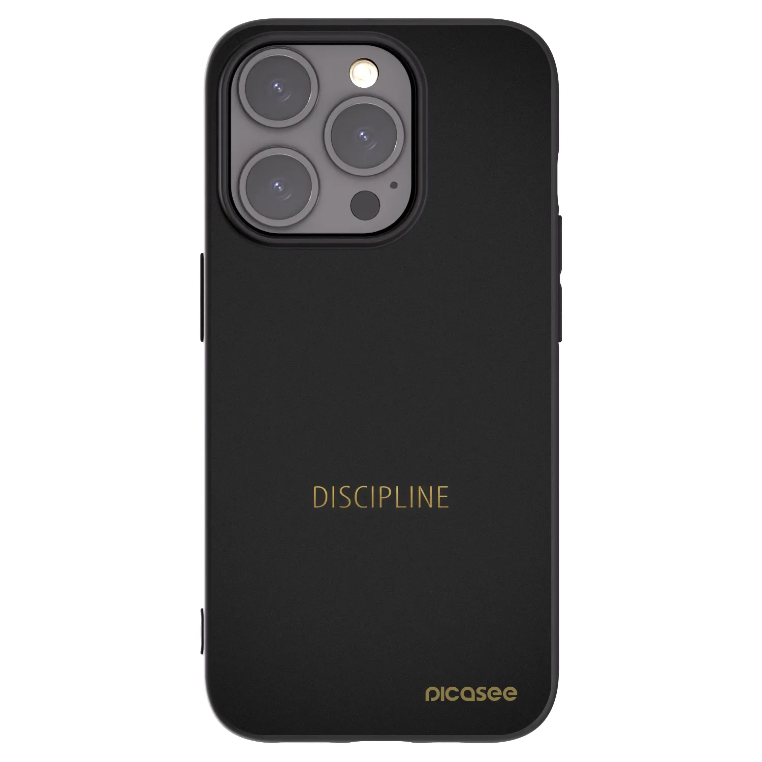 Picasee crna silikonska maskica za Apple iPhone 15 Pro - Discipline