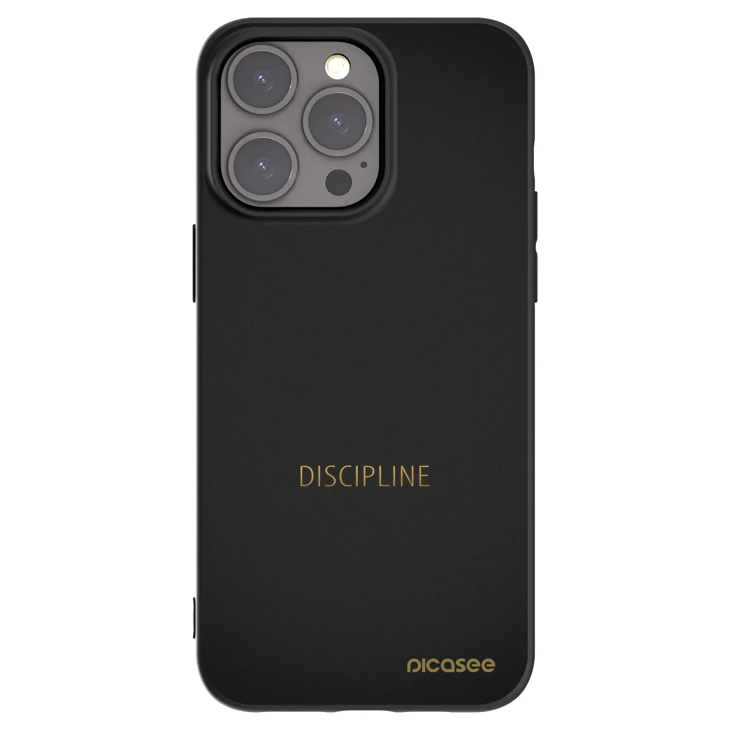 Picasee crna silikonska maskica za Apple iPhone 15 Pro Max - Discipline