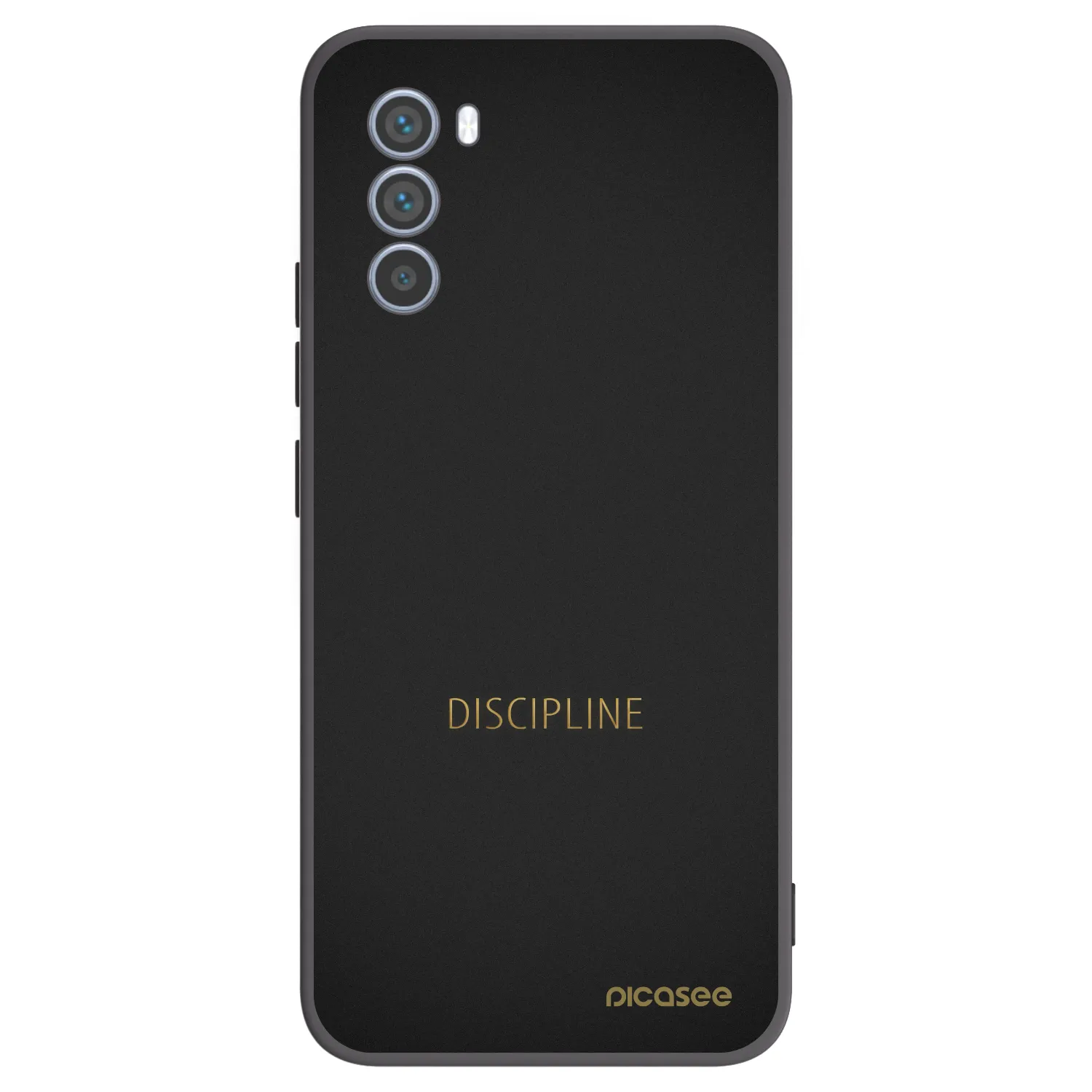 Picasee crna silikonska maskica za Motorola Moto G62 - Discipline