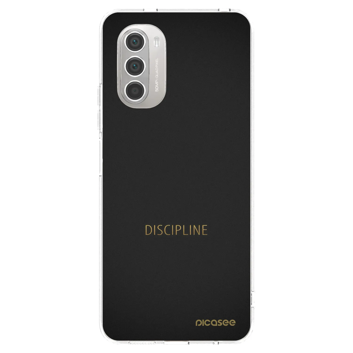 Picasee silikonska prozirna maskica za Motorola Moto G51 - Discipline
