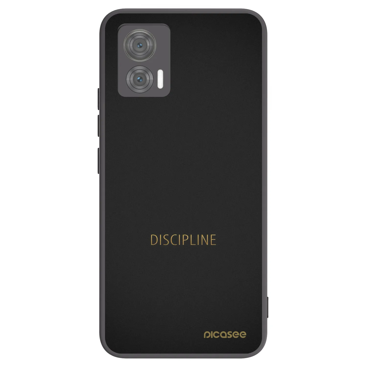 Picasee crna silikonska maskica za Motorola Edge 30 Neo - Discipline
