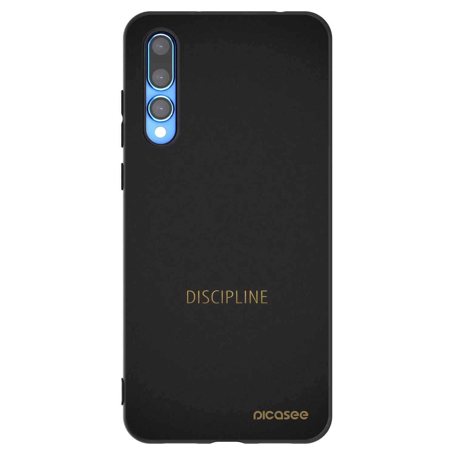 Picasee crna silikonska maskica za Huawei P20 Pro - Discipline