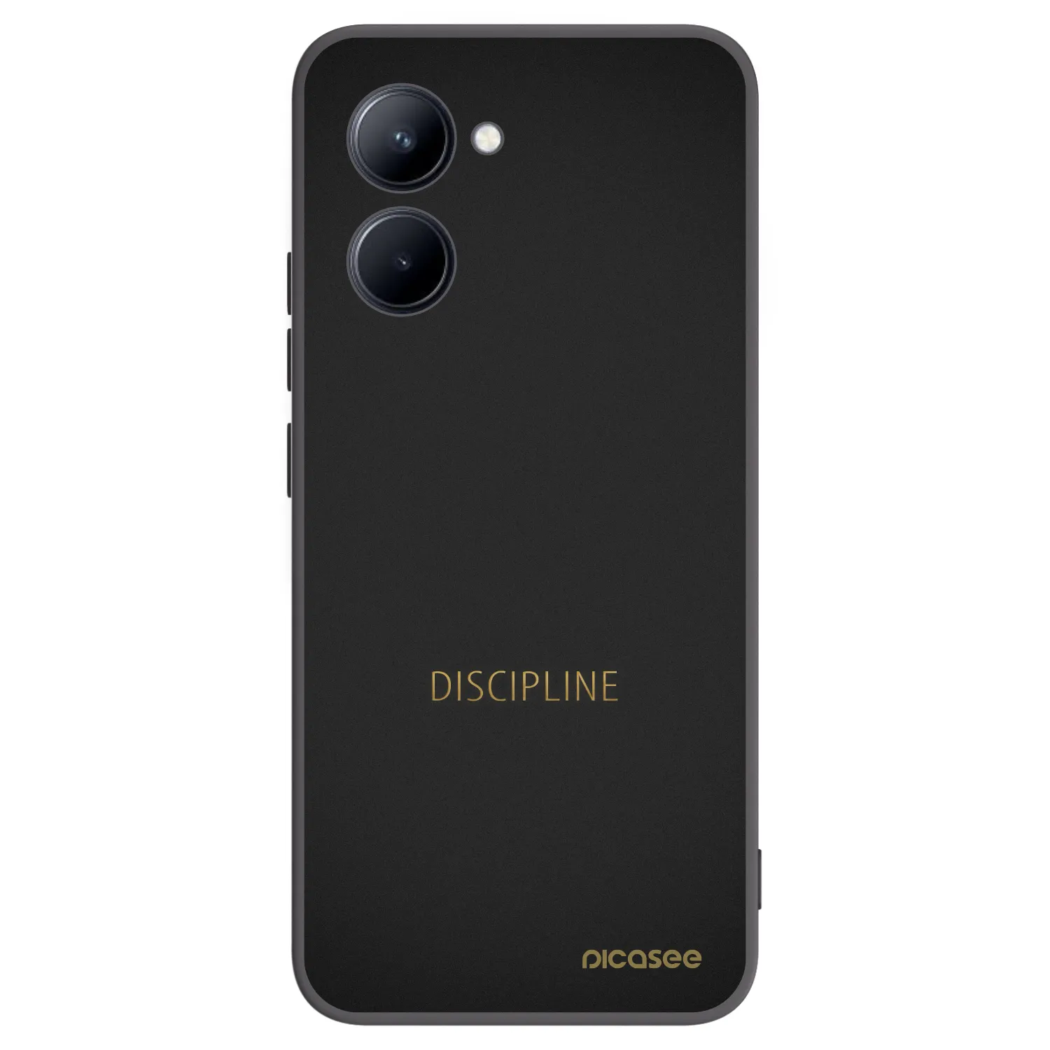 Picasee crna silikonska maskica za Realme C33 (2023) - Discipline