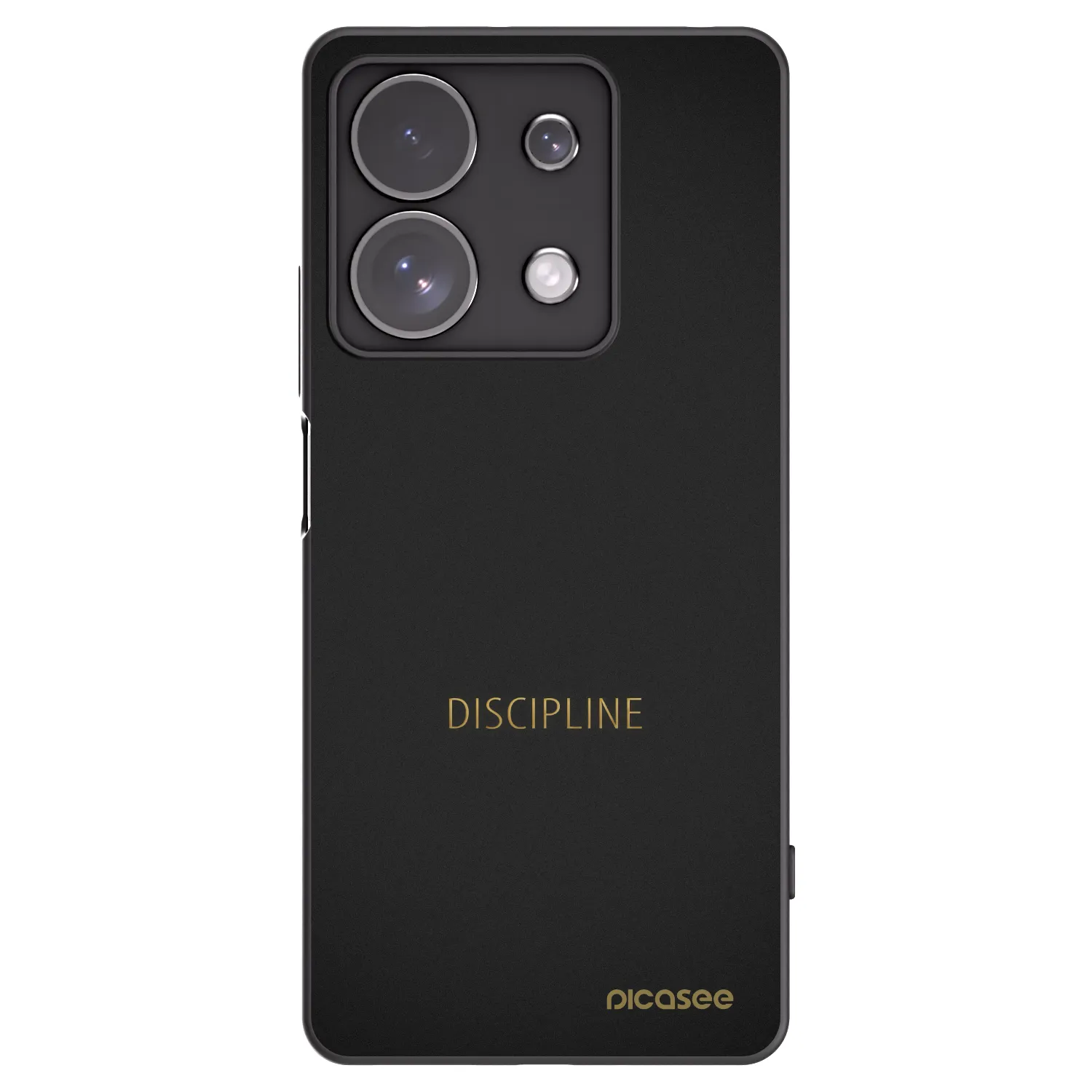 Picasee crna silikonska maskica za Xiaomi Redmi Note 13 Pro 4G - Discipline