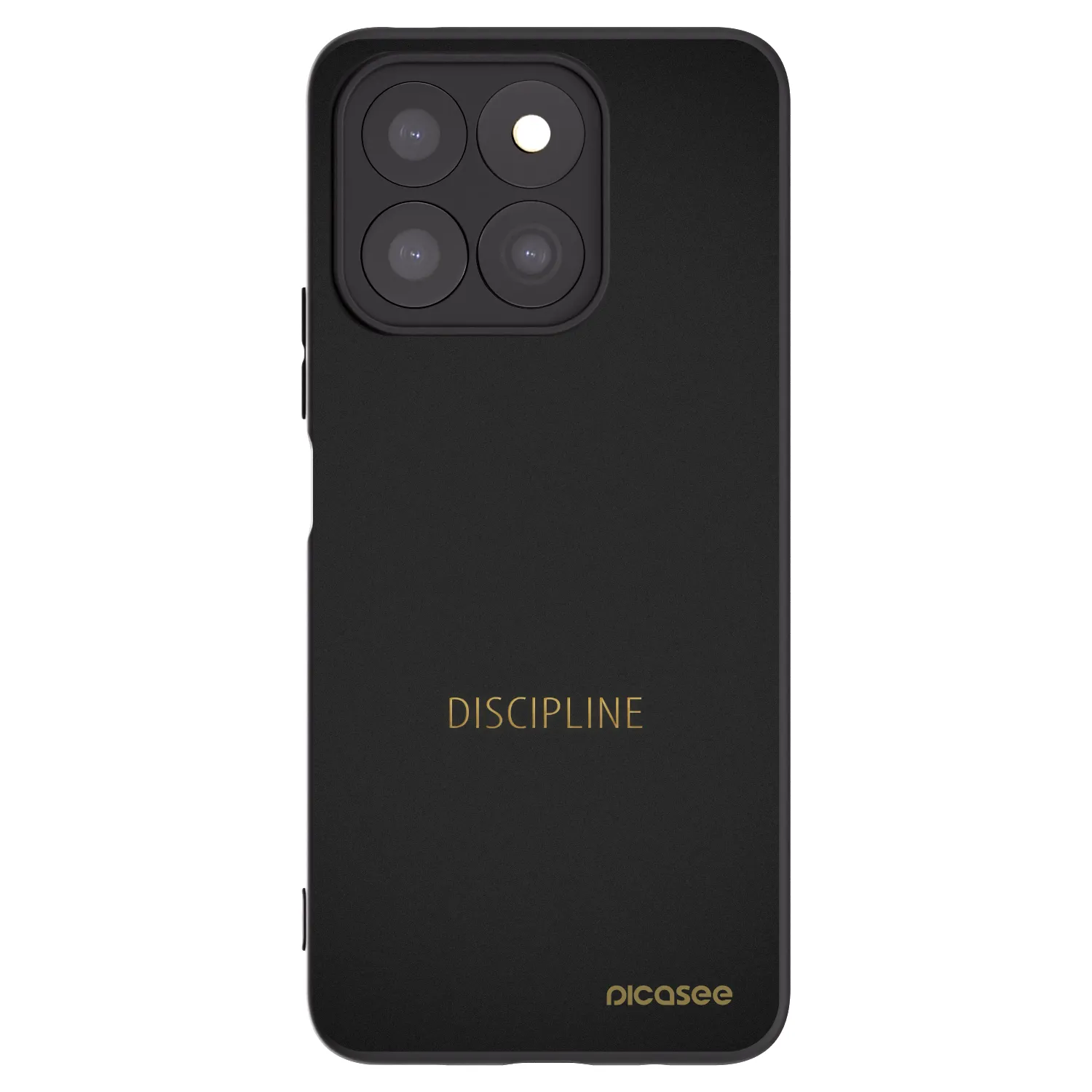 Picasee crna silikonska maskica za Honor X8b - Discipline