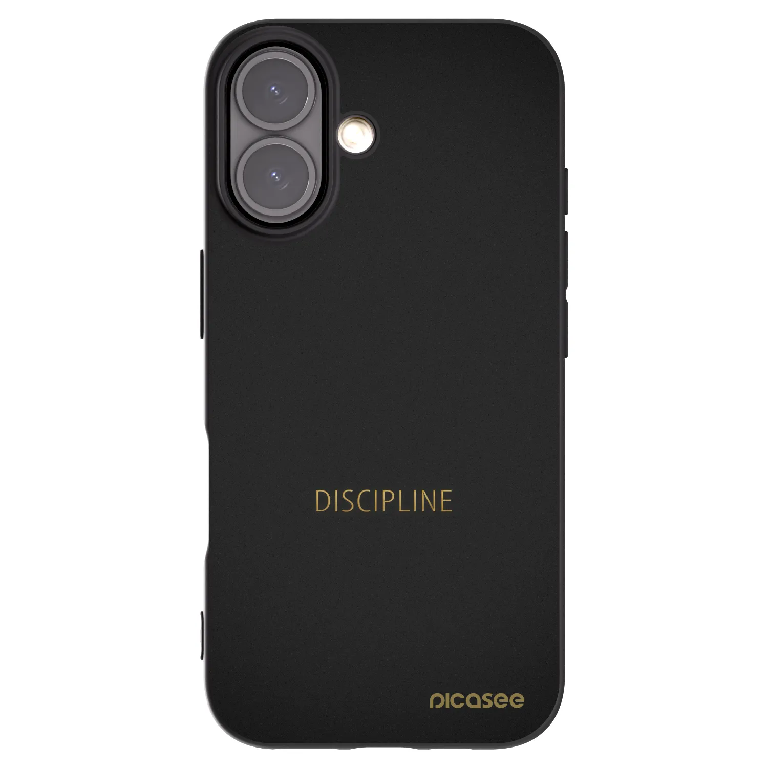 Picasee crna silikonska maskica za Apple iPhone 16 - Discipline