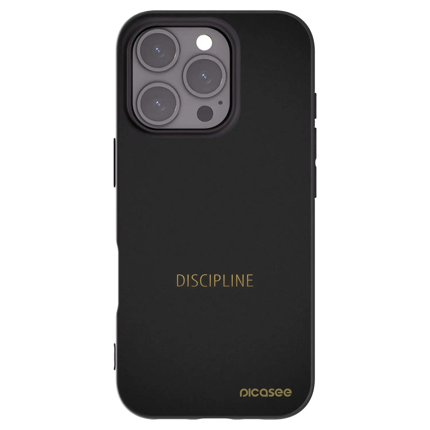 Picasee crna silikonska maskica za Apple iPhone 16 Pro - Discipline