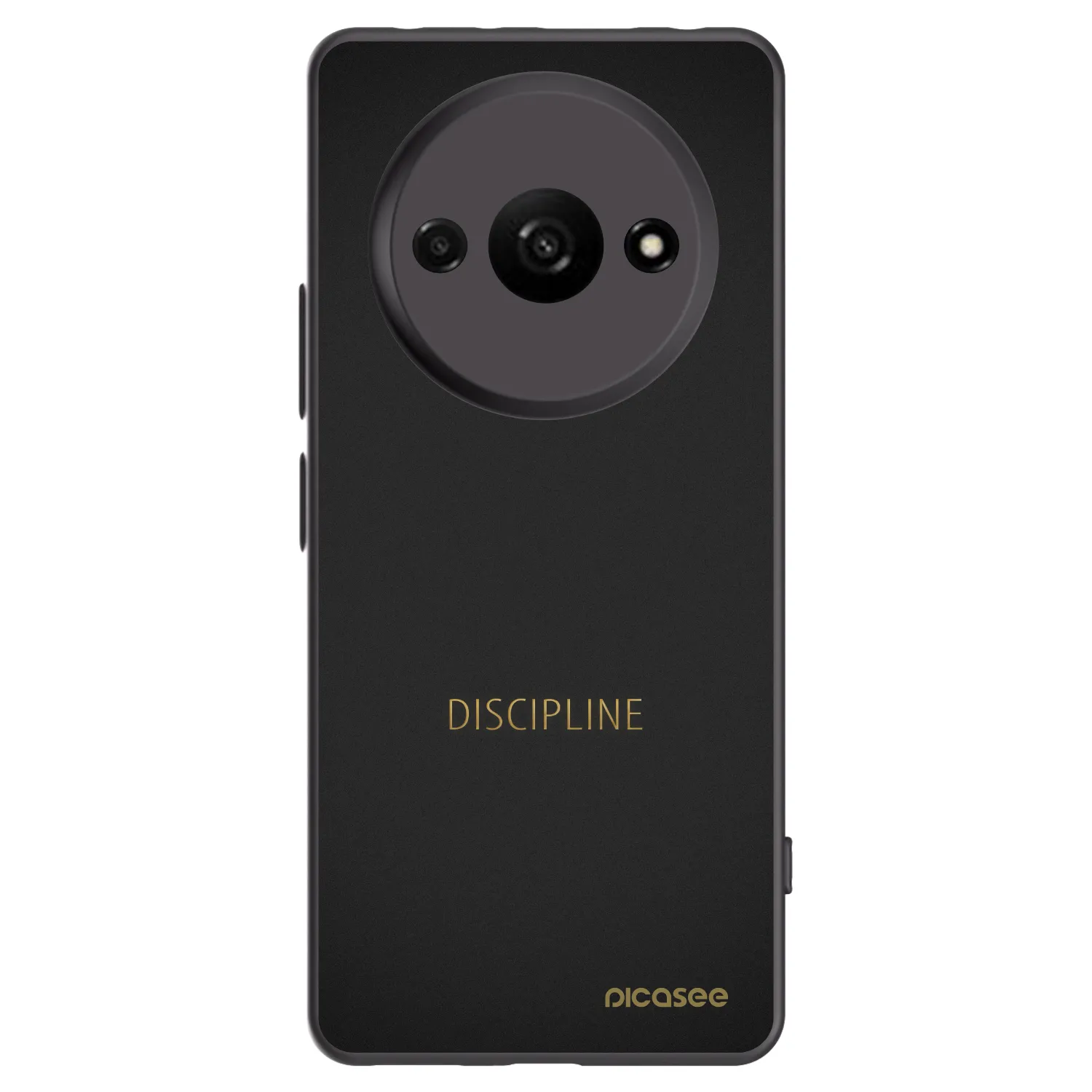 Picasee crna silikonska maskica za Xiaomi Redmi A3 - Discipline