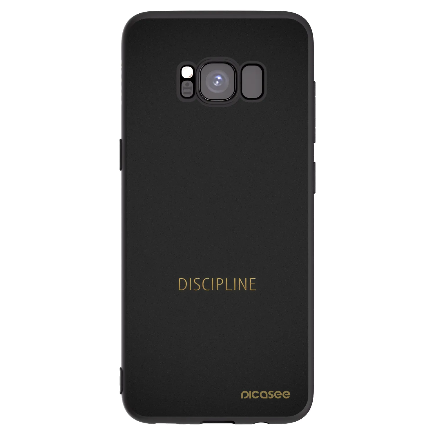 Picasee crna silikonska maskica za Samsung Galaxy S8 G950F - Discipline