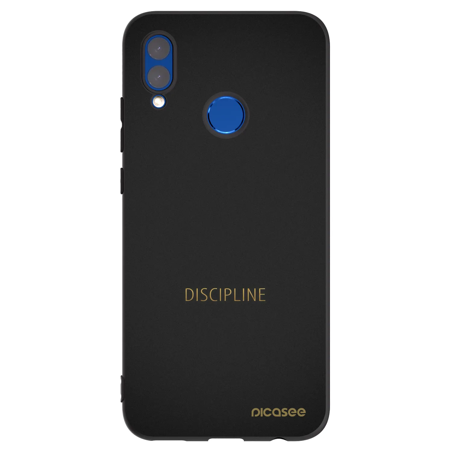 Picasee crna silikonska maskica za Huawei P Smart 2019 - Discipline