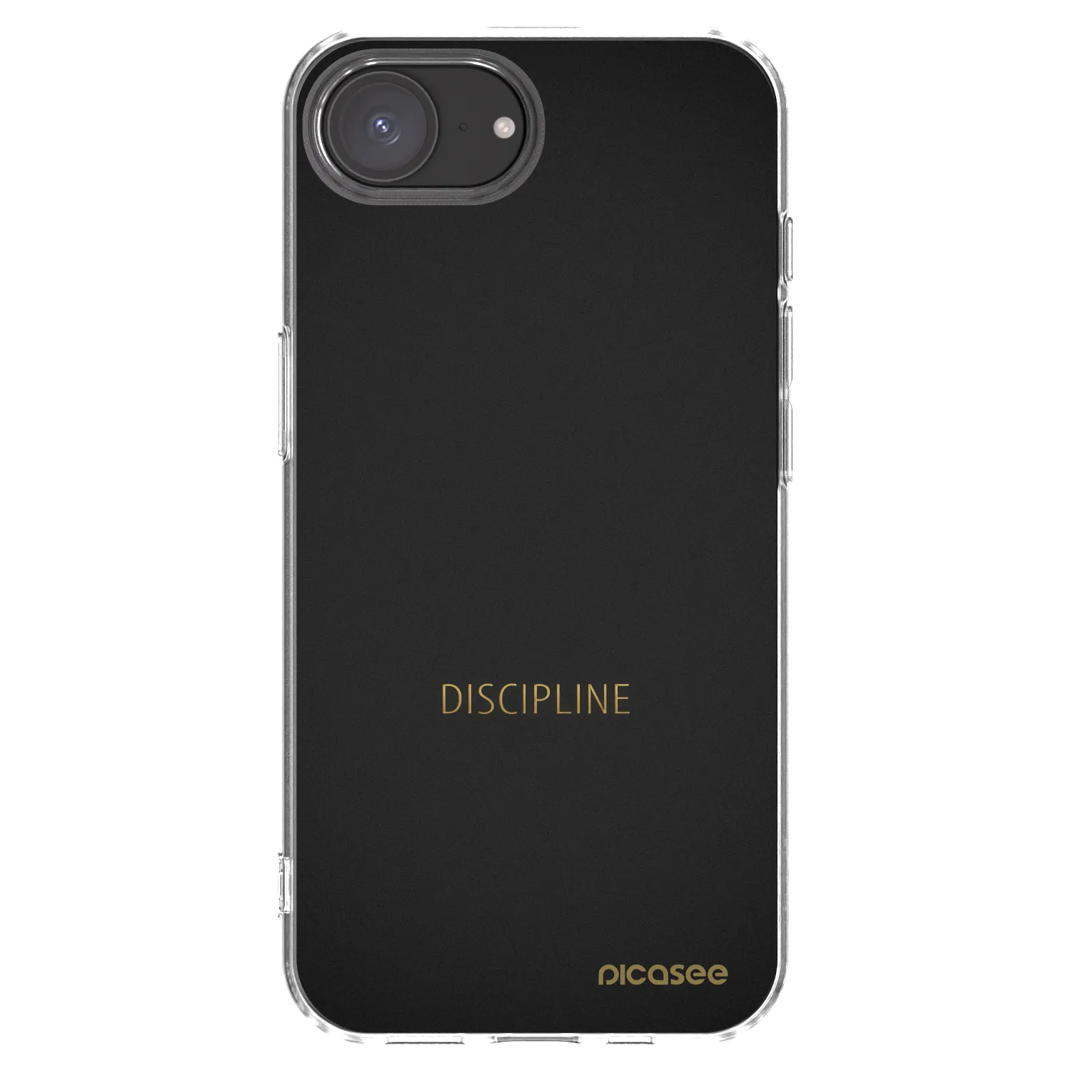 Picasee silikonska prozirna maskica za Apple iPhone 16e - Discipline
