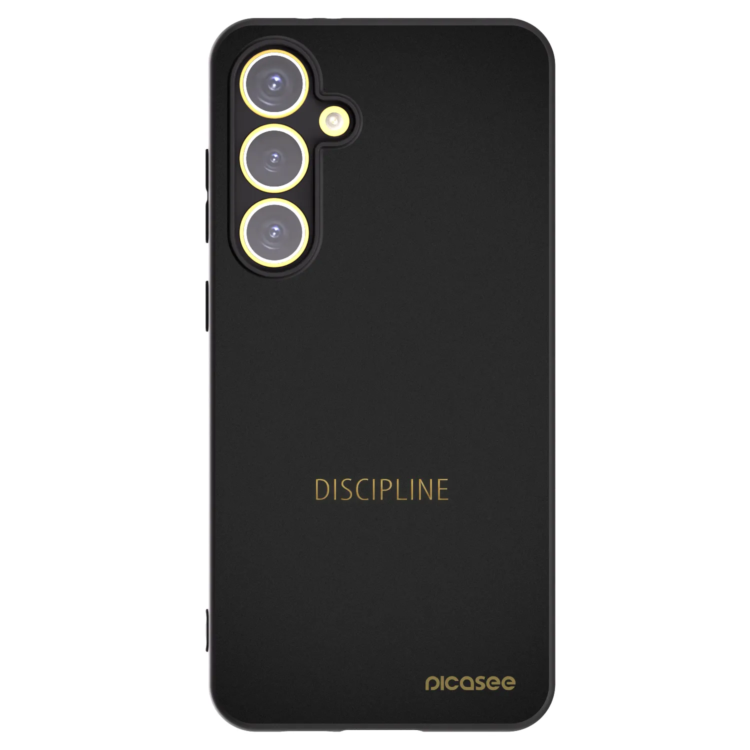 Picasee crna silikonska maskica za Samsung Galaxy S24 FE S721B - Discipline