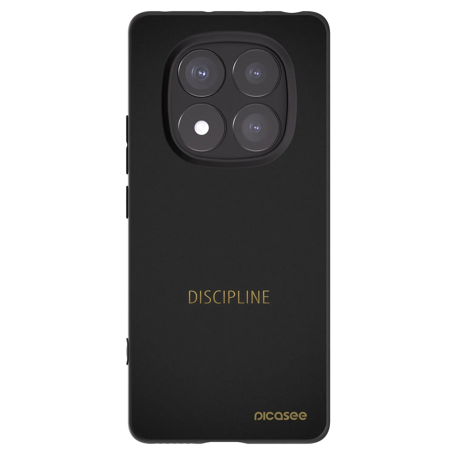 Picasee crna silikonska maskica za Xiaomi Redmi Note 14 Pro+ 5G - Discipline