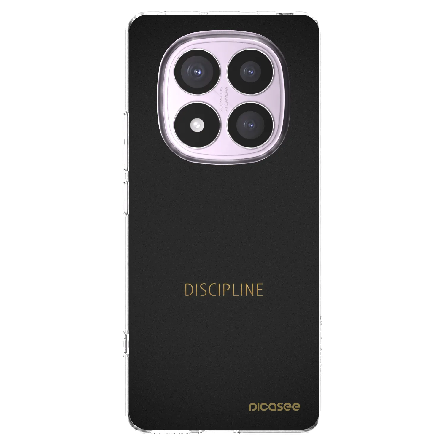 Picasee silikonska prozirna maskica za Xiaomi Redmi Note 14 Pro 5G - Discipline