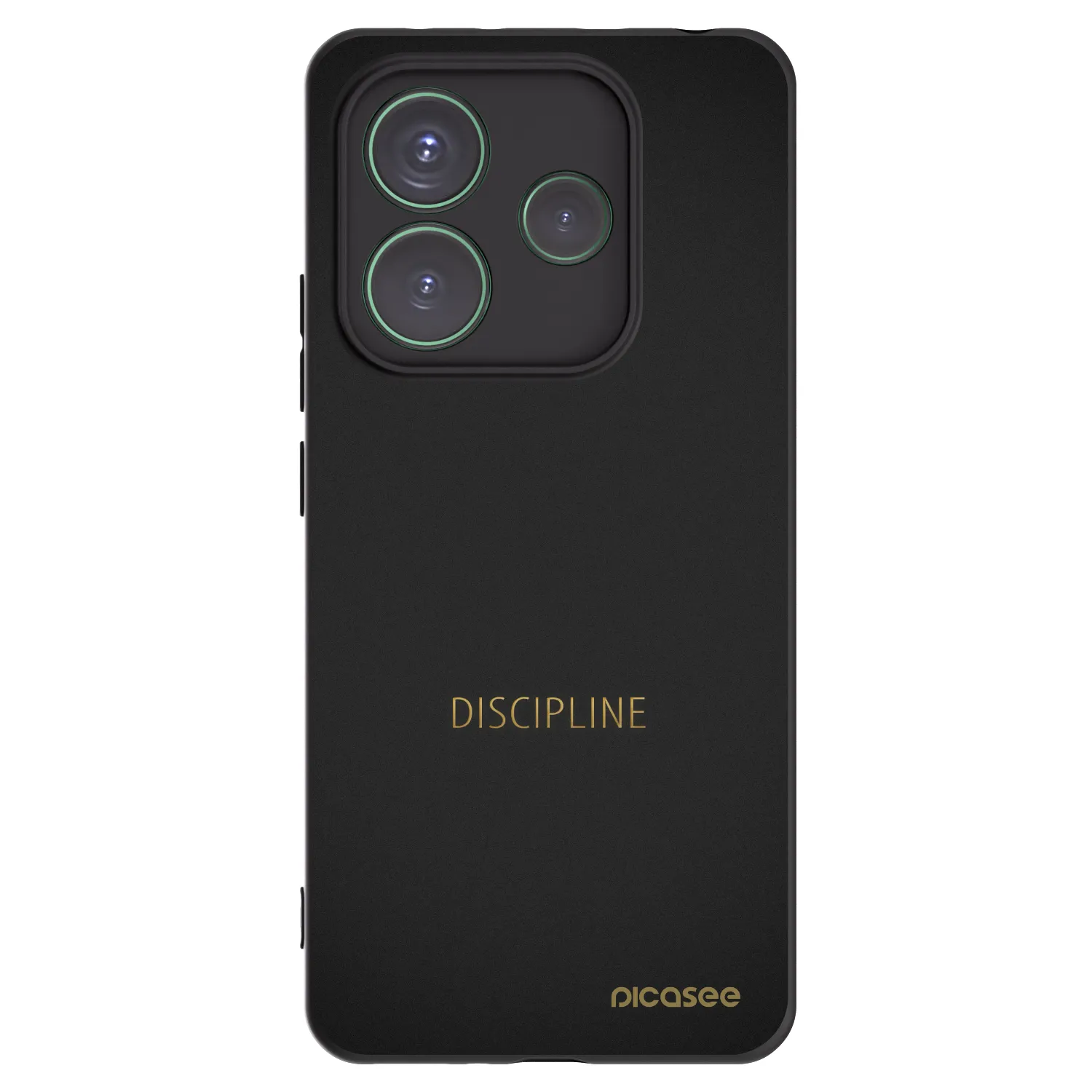 Picasee crna silikonska maskica za Xiaomi Redmi Note 14 5G - Discipline
