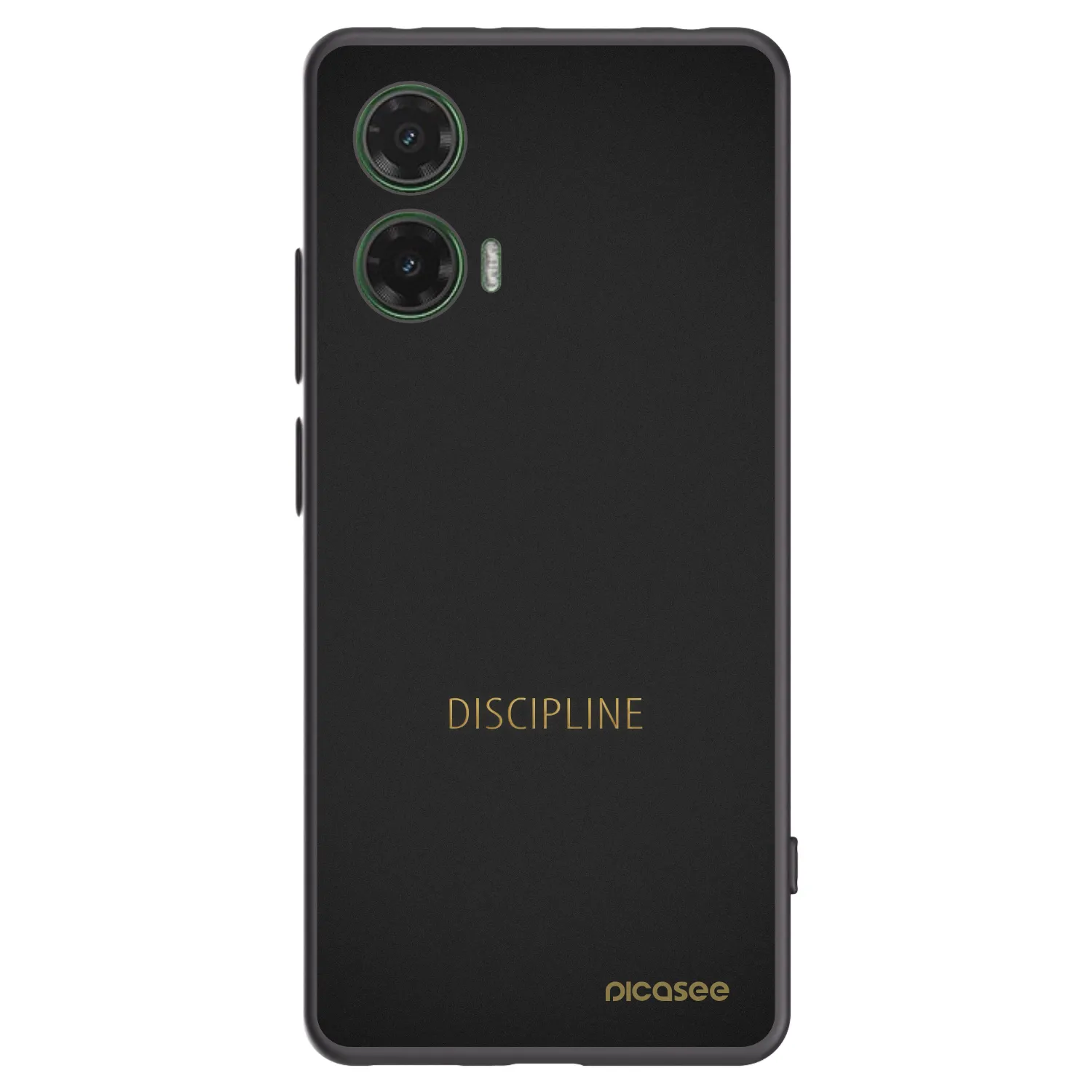 Picasee crna silikonska maskica za Motorola Moto G35 5G - Discipline
