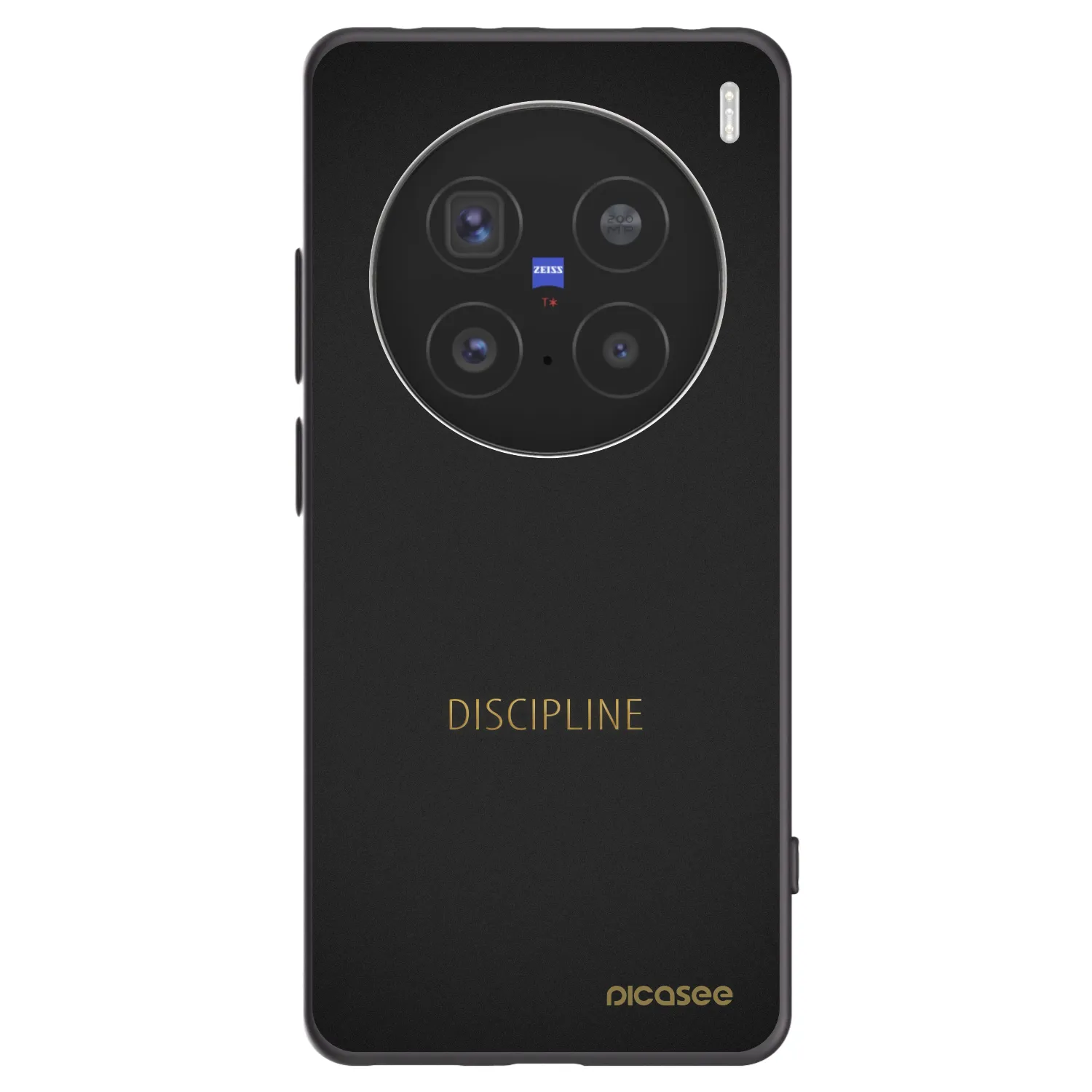 Picasee crna silikonska maskica za Vivo X200 Pro - Discipline